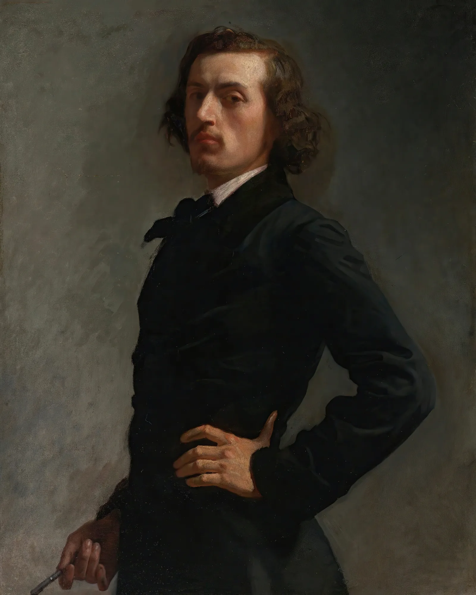 Portrait Of Monsieur Allard Wall Art by Léon Bonnat - Canvas Print