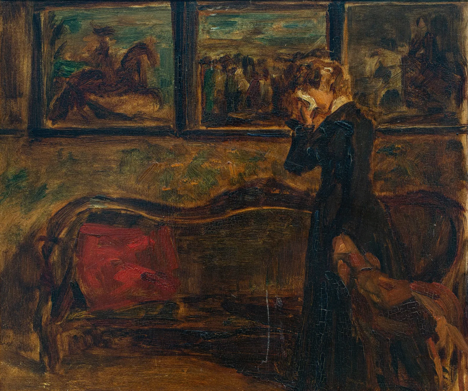 Weeping Woman 2 Wall Art by Gustave Vanaise - Canvas Print