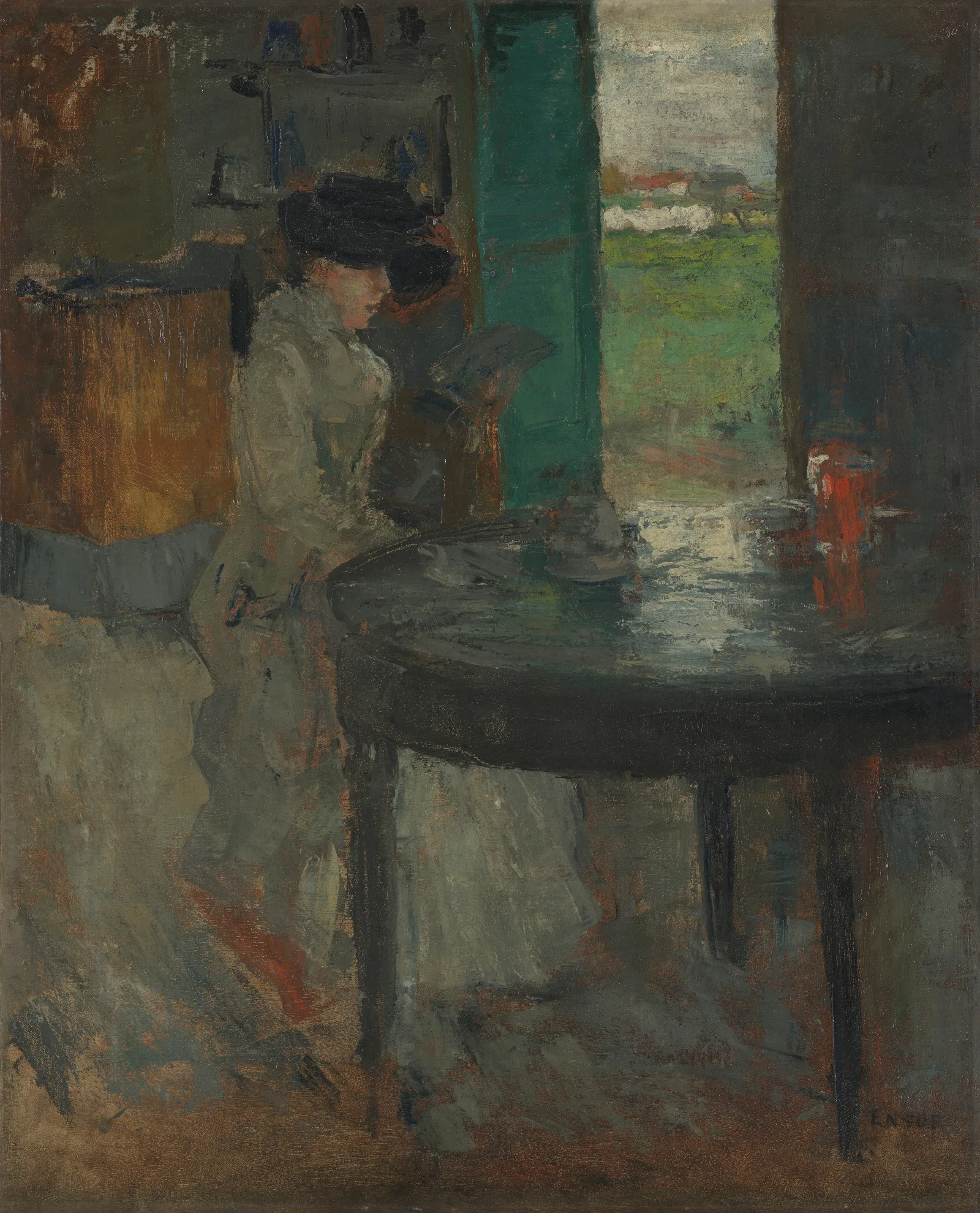 The Wait Wall Art by James Ensor - Canvas Print