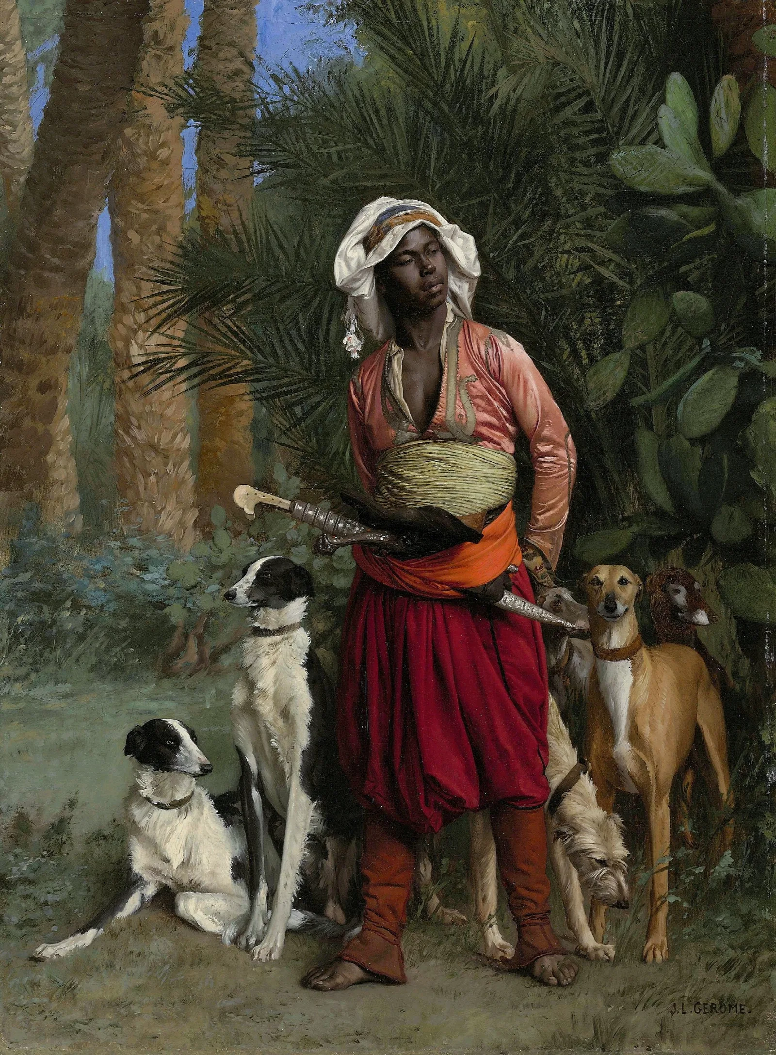 Master Of The Hounds Wall Art by Jean-Léon Gérôme - Canvas Print