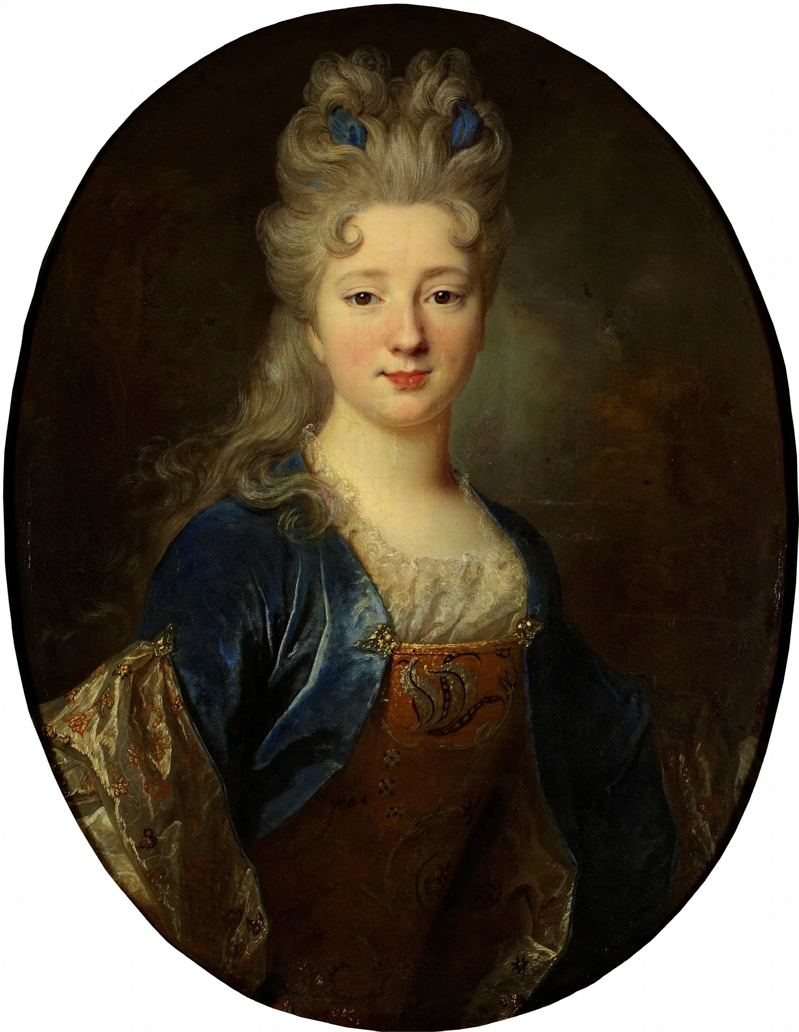Female Portrait 2 Wall Art by Nicolas de Largillière - Canvas Print