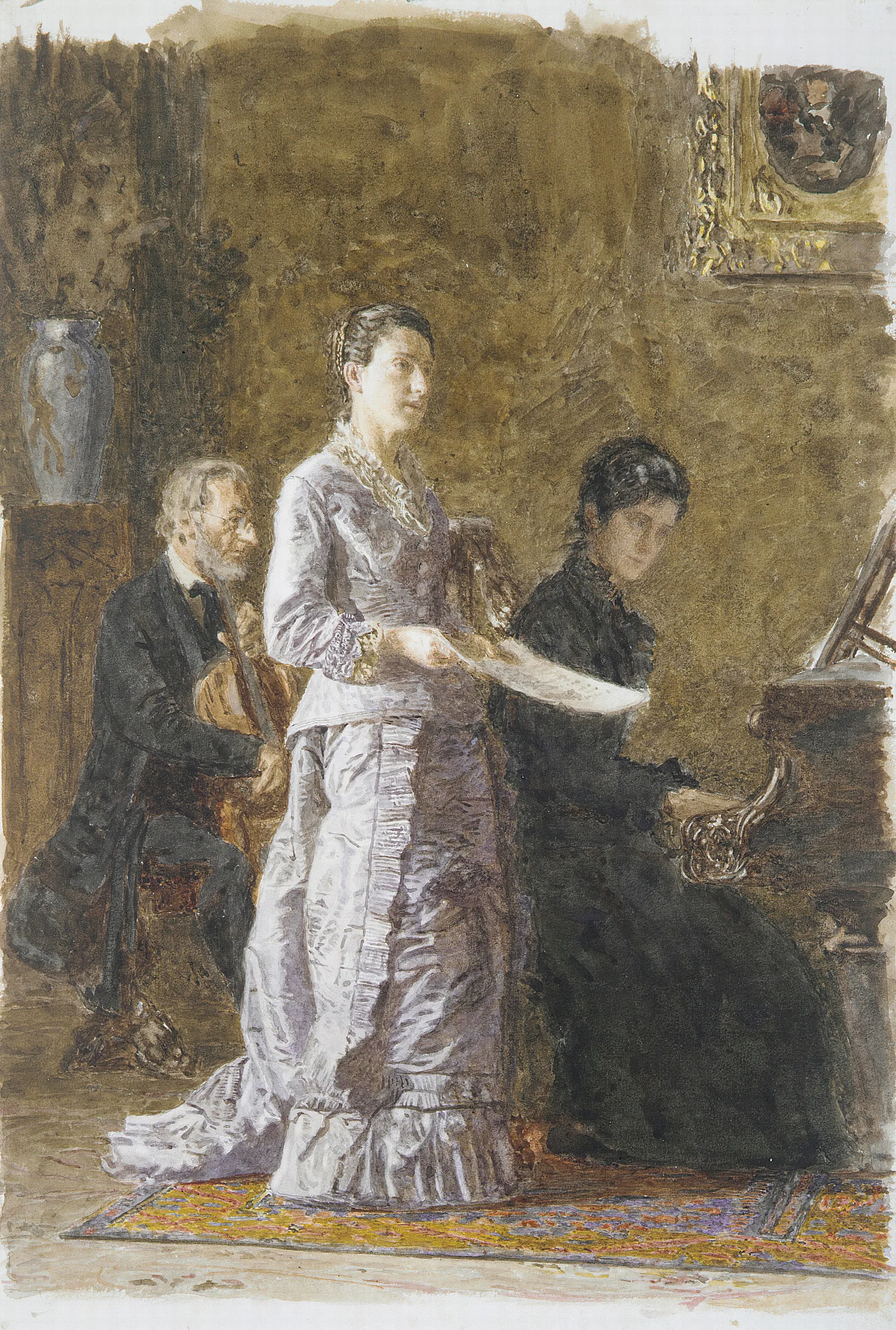 The Pathetic Song Wall Art by Thomas Eakins - Canvas Print
