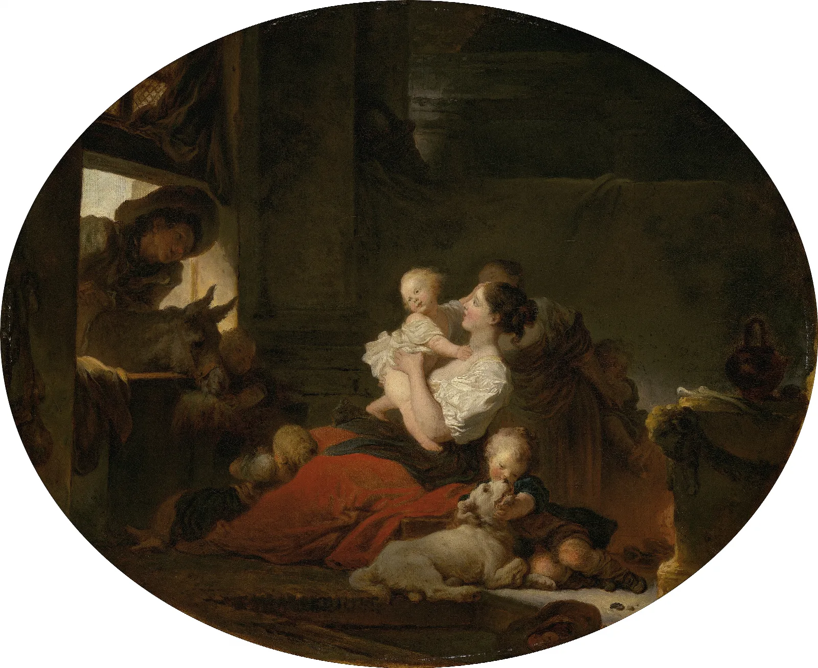 The Happy Family Wall Art by Jean-Honoré Fragonard - Canvas Print