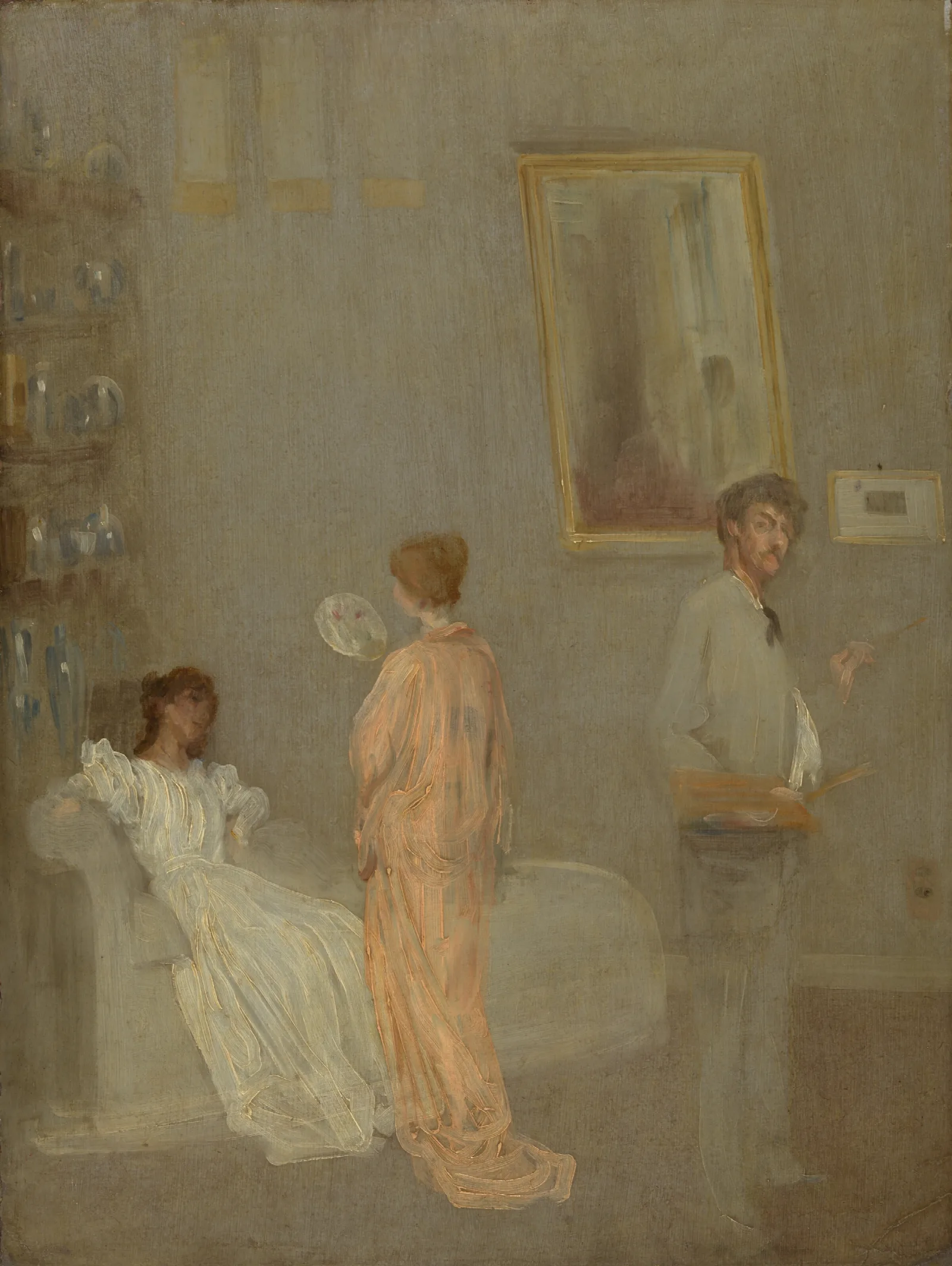 The Artist In His Studio 3 Wall Art by James Abbott McNeill Whistler - Canvas Print