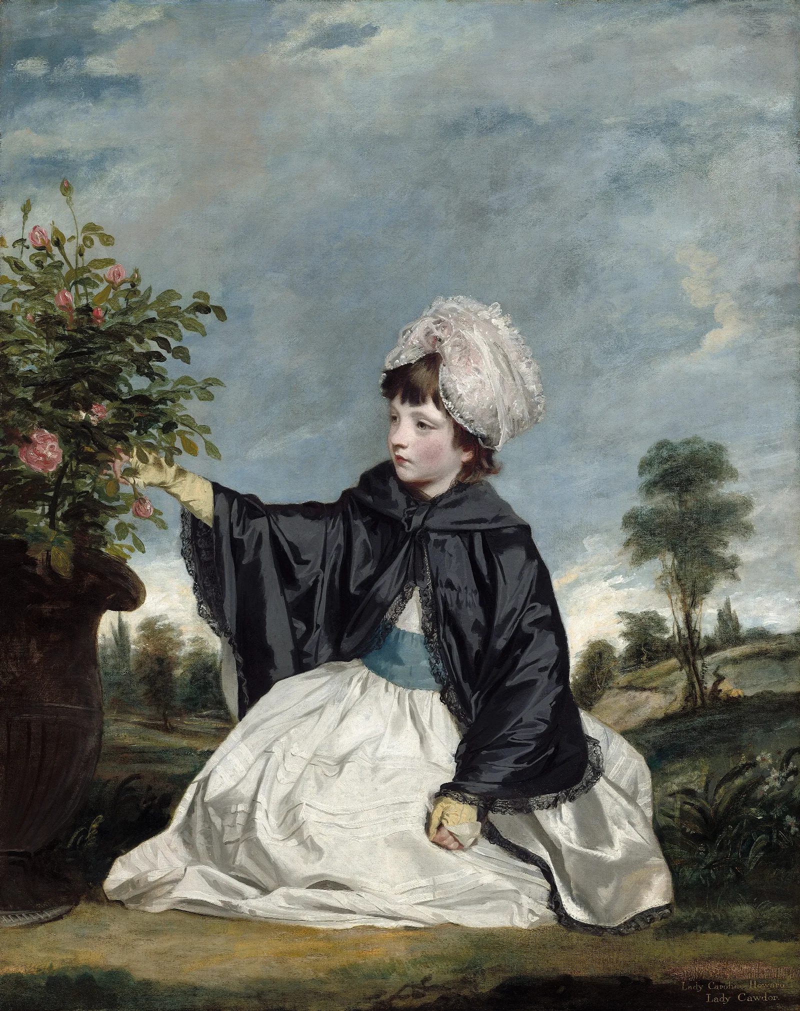 Lady Caroline Howard Wall Art by Sir Joshua Reynolds - Canvas Print
