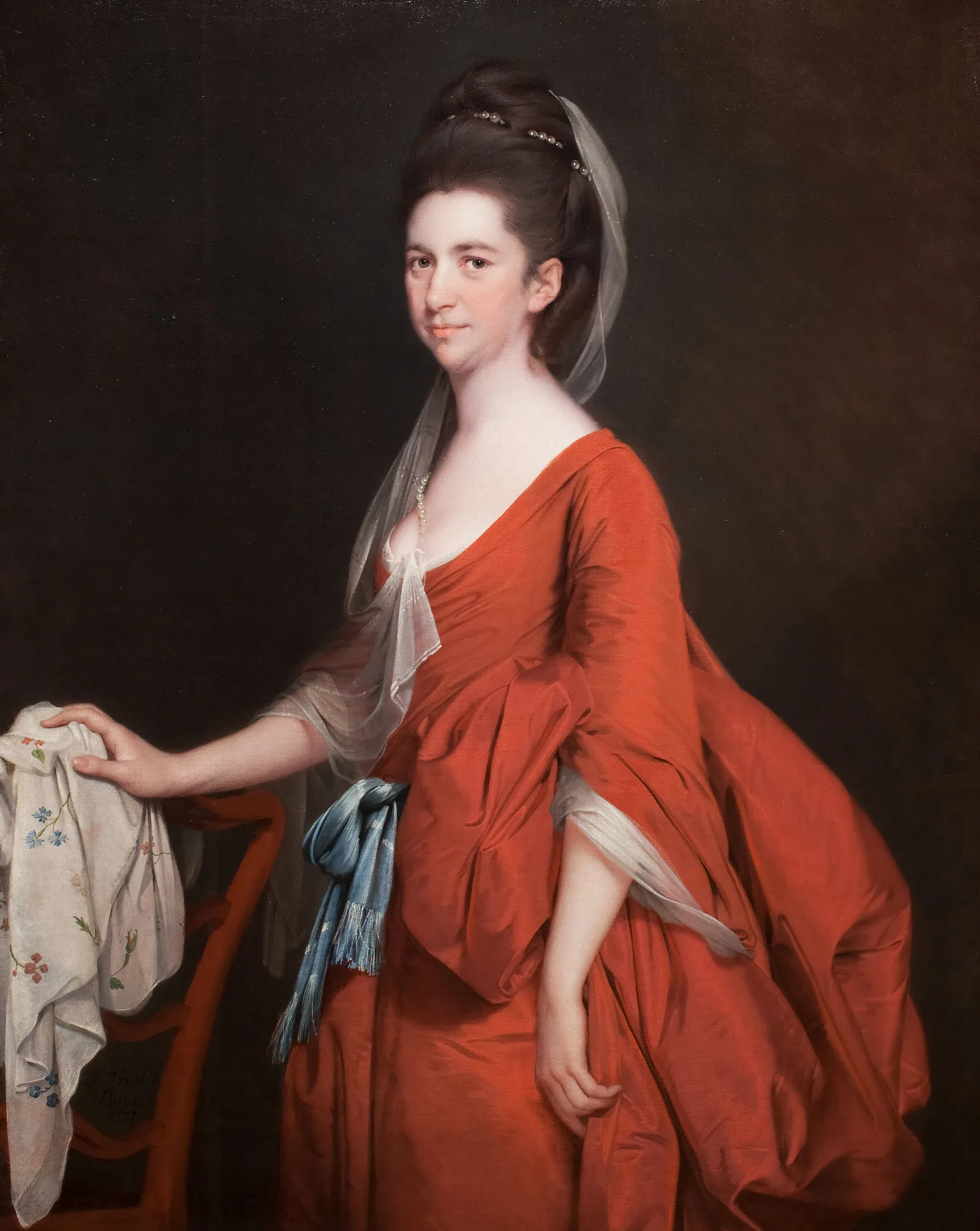 Portrait Of Dorothy Beridge Nee Gladwin Wall Art by Joseph Wright of Derby - Canvas Print