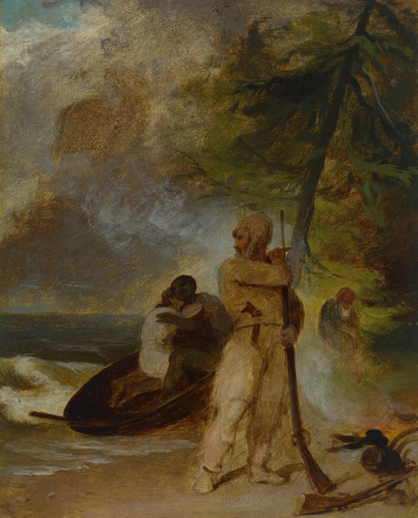 Fridays Father Rescued Wall Art by Thomas Sully - Canvas Print