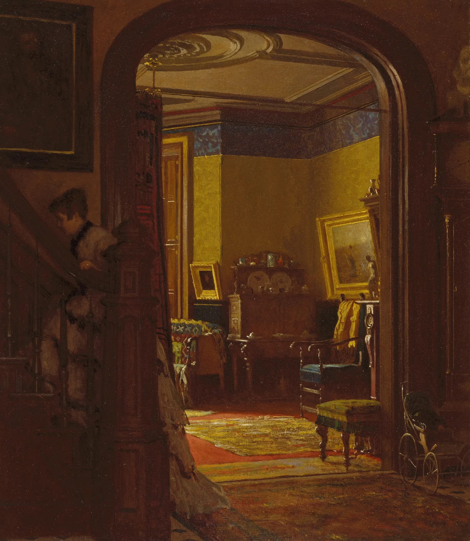 Not At Home Wall Art by Eastman Johnson - Canvas Print