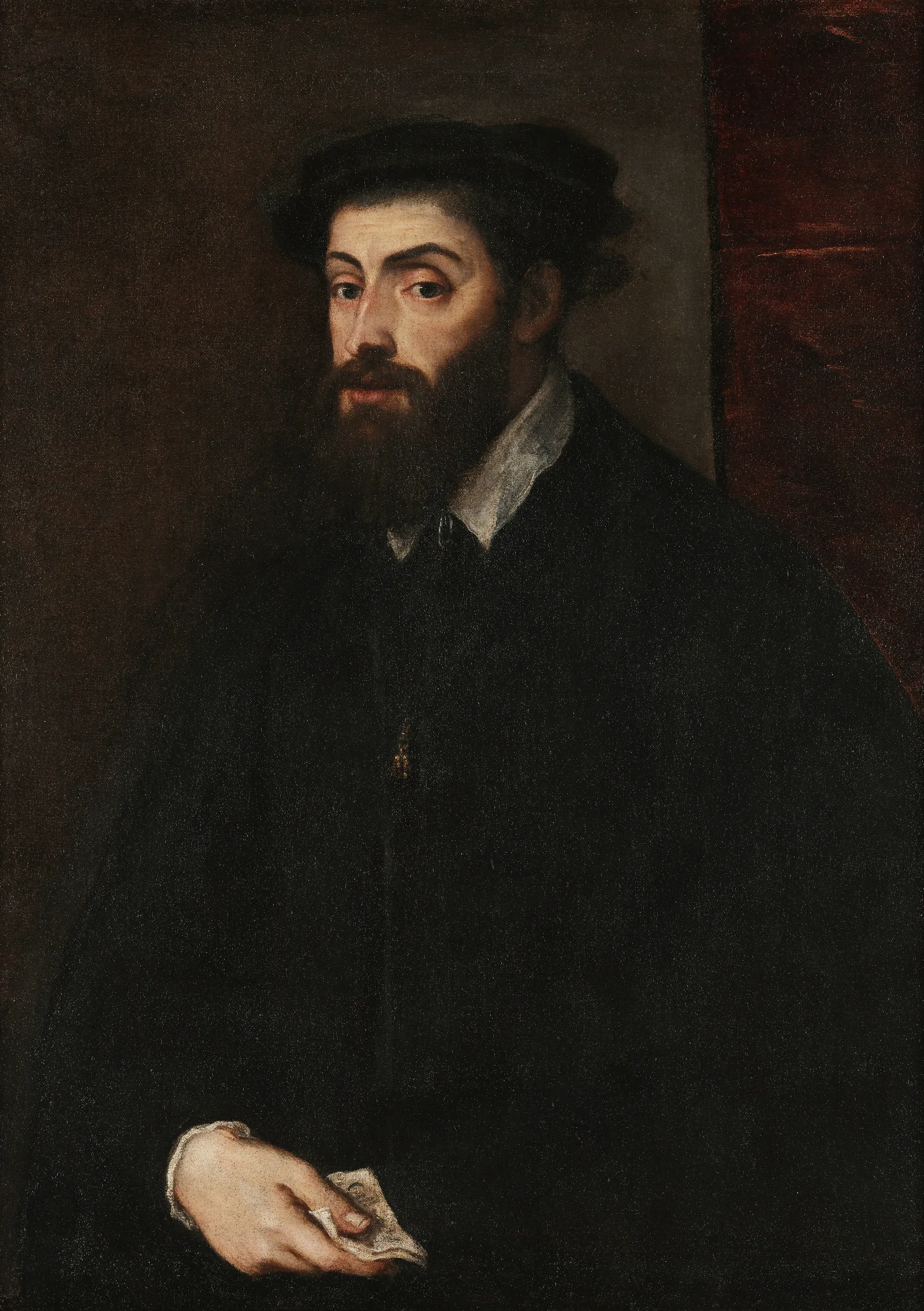 Portrait Of Charles V Wall Art by Titian - Canvas Print