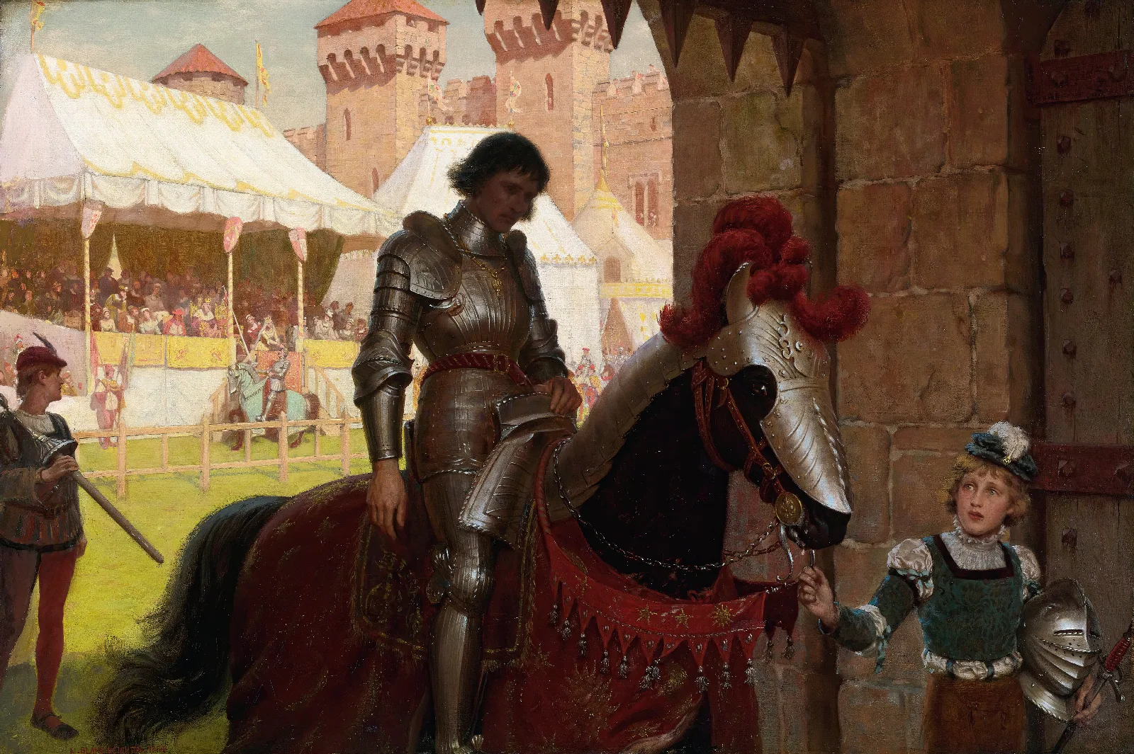 Vanquished Wall Art by Edmund Blair Leighton - Canvas Print