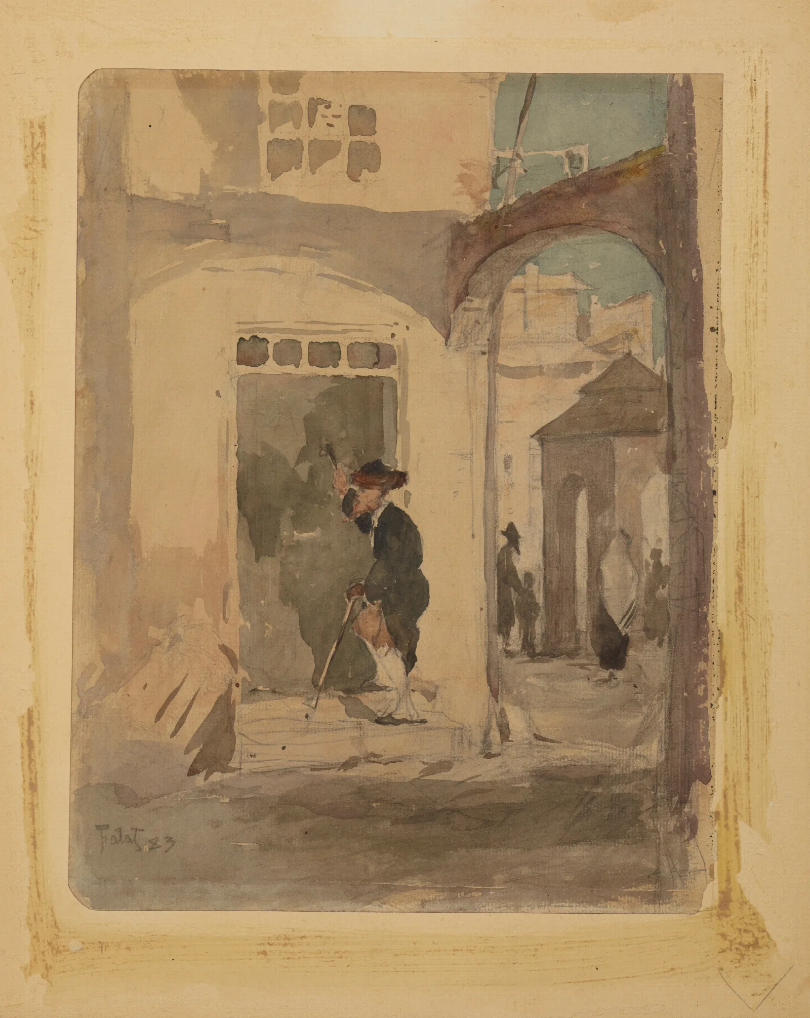 Beadle Knocking At The Door Wall Art by Julian Falat - Canvas Print
