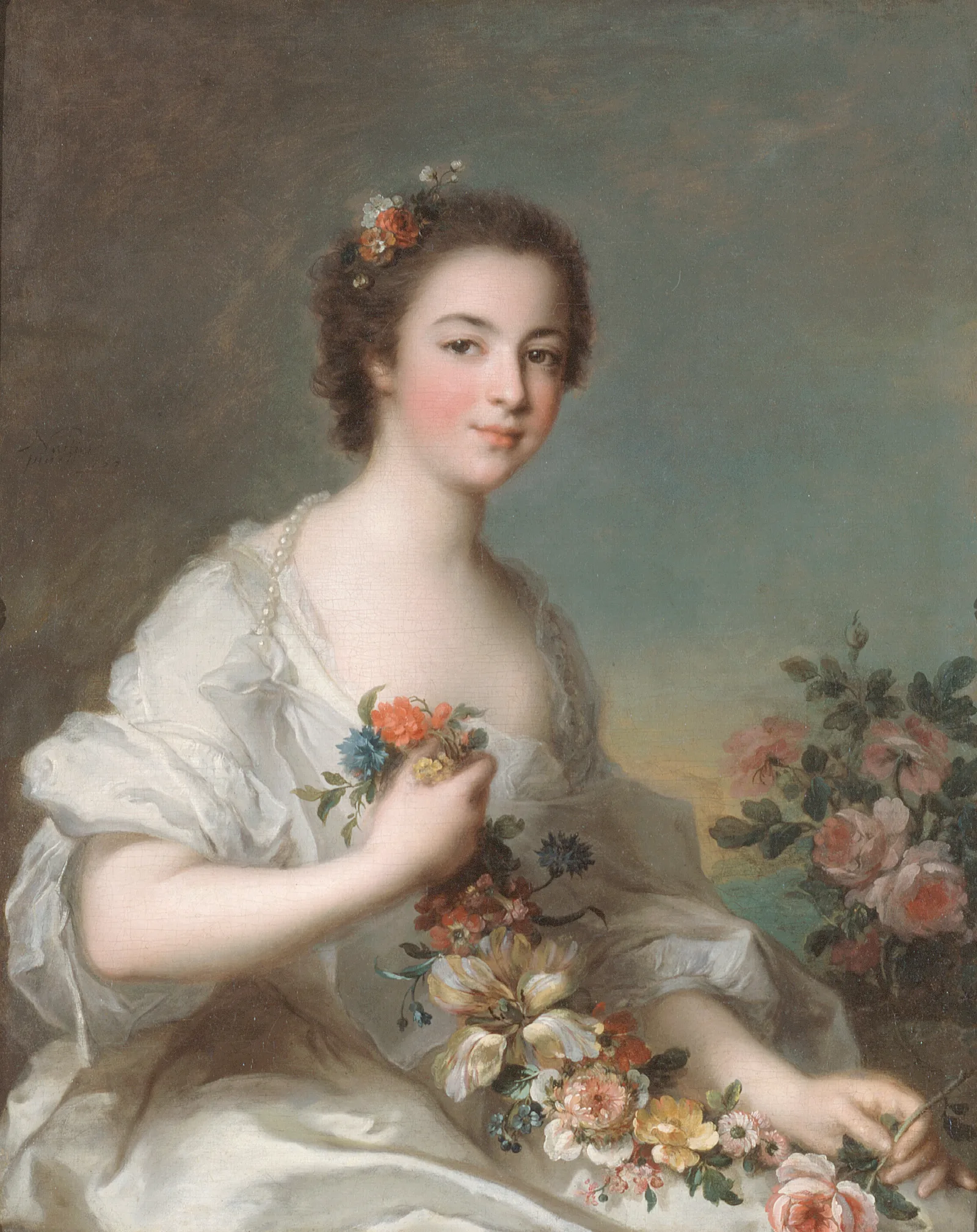 Portrait Of A Lady 297 Wall Art by Jean-Marc Nattier - Canvas Print