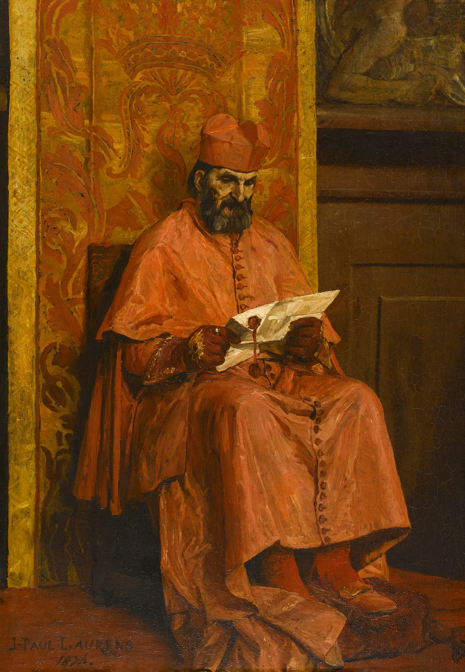 Le Cardinal Wall Art by Jean-Paul Laurens - Canvas Print