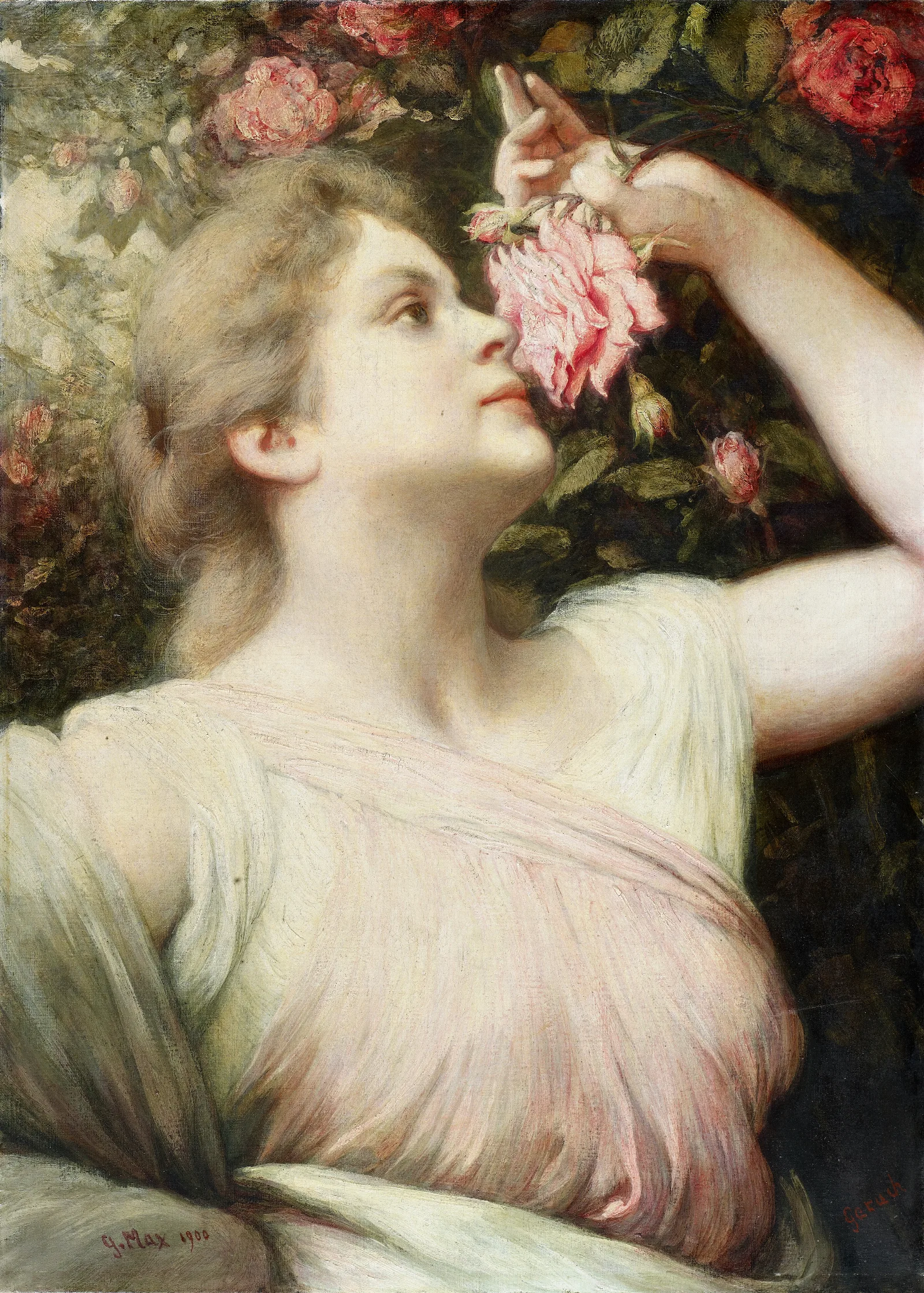 The Smell Wall Art by Gabriel von Max - Canvas Print