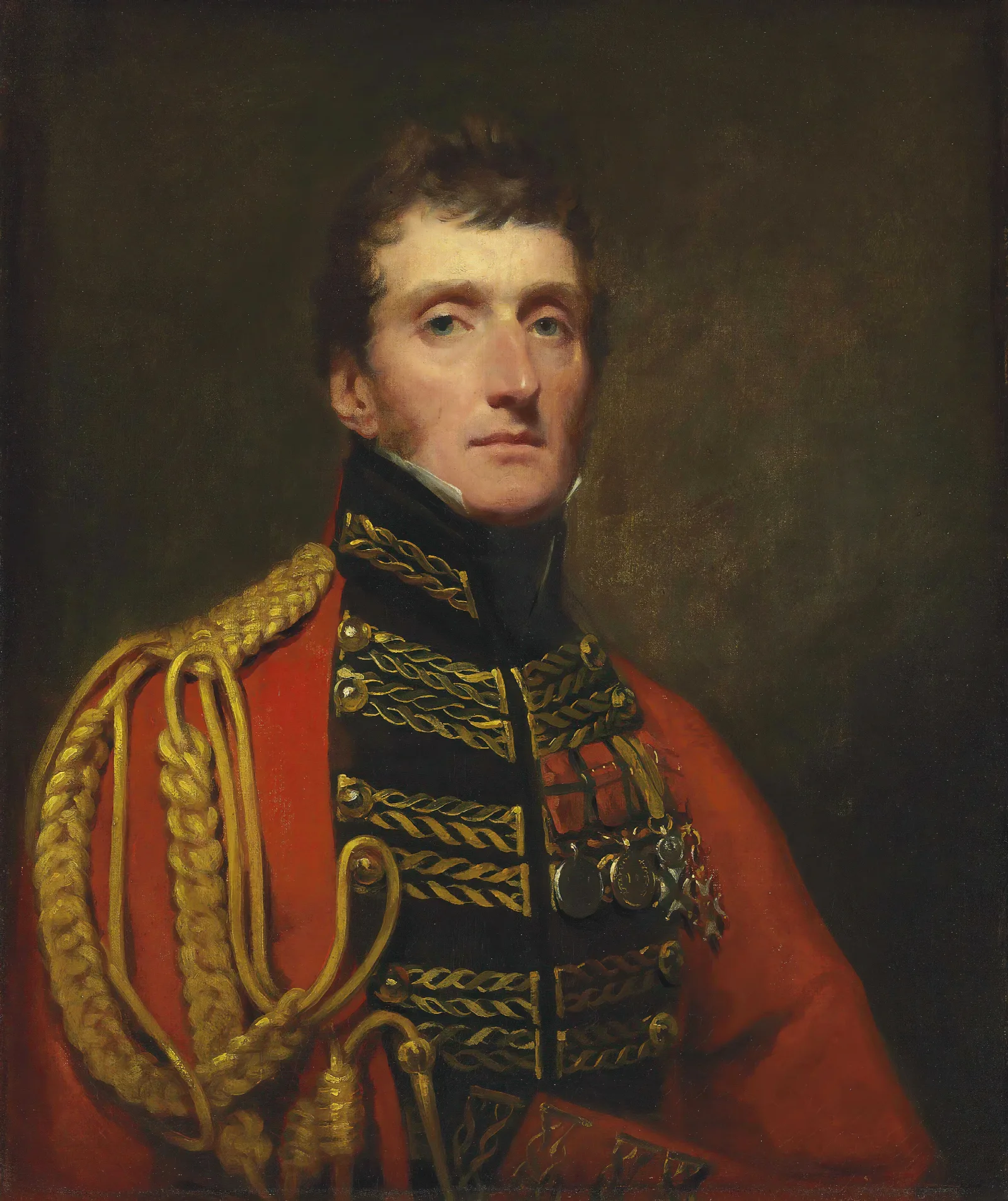 Portrait Of Lieutenant General William Stuart Wall Art by Sir Henry Raeburn - Canvas Print