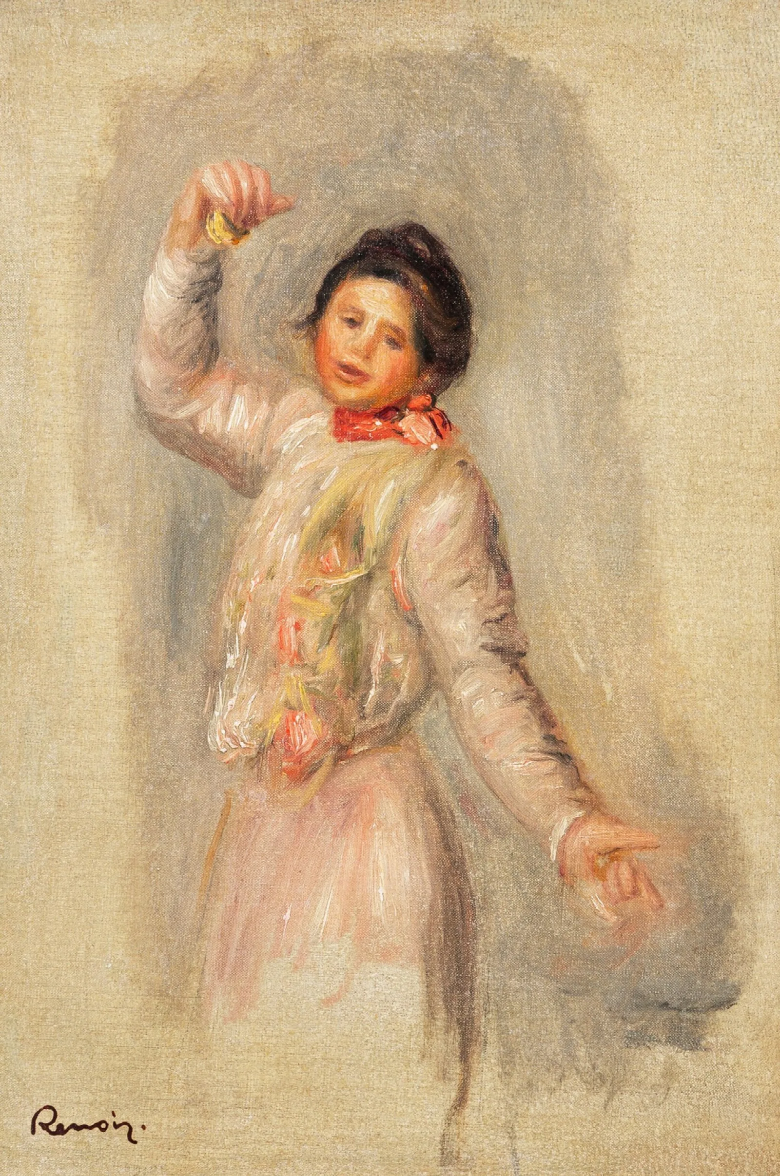 Danseuse Aux Castagnettes Wall Art by Pierre-Auguste Renoir - Canvas Print