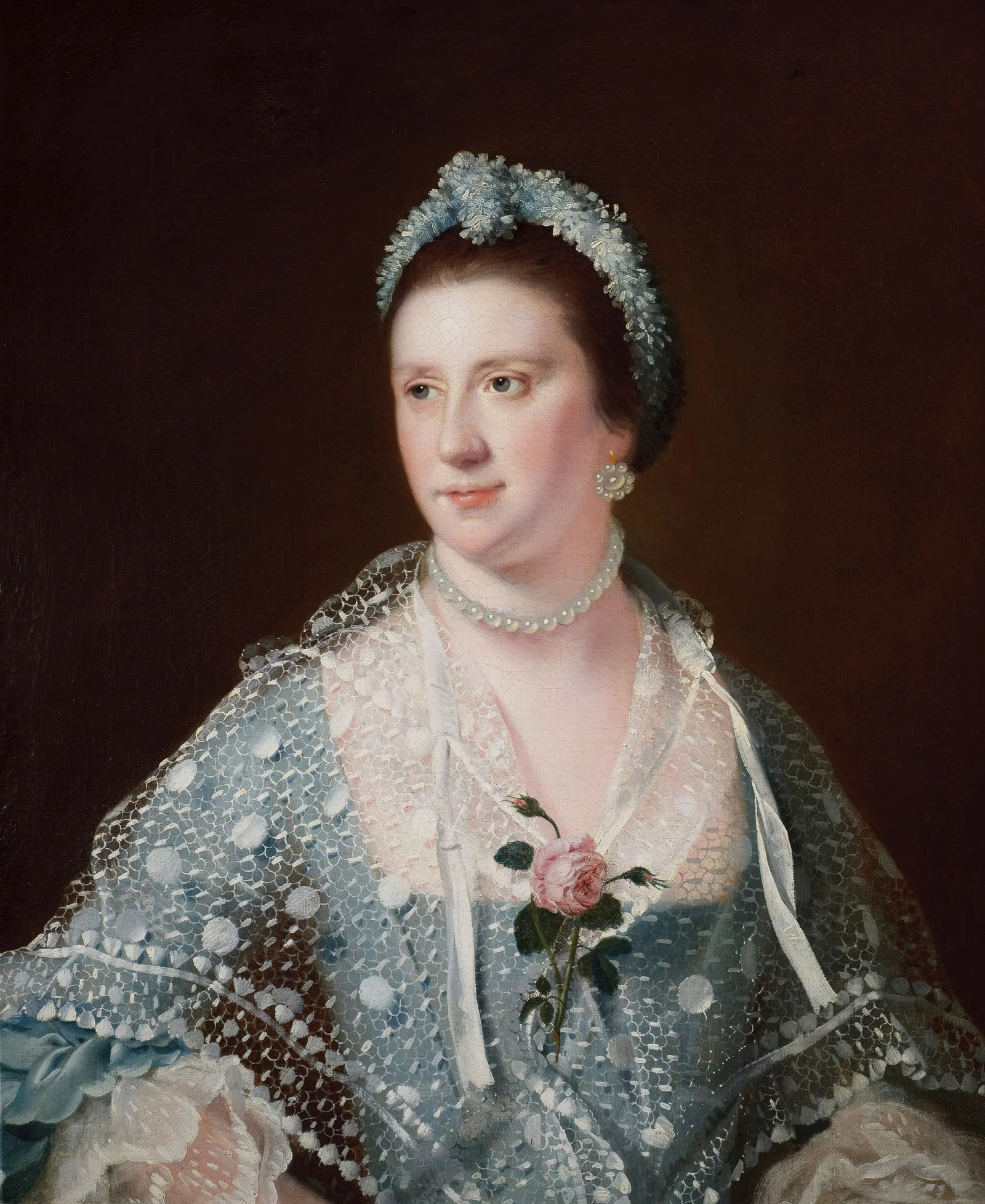 Portrait Of The Hon Mrs Boyle Wall Art by Joseph Wright of Derby - Canvas Print