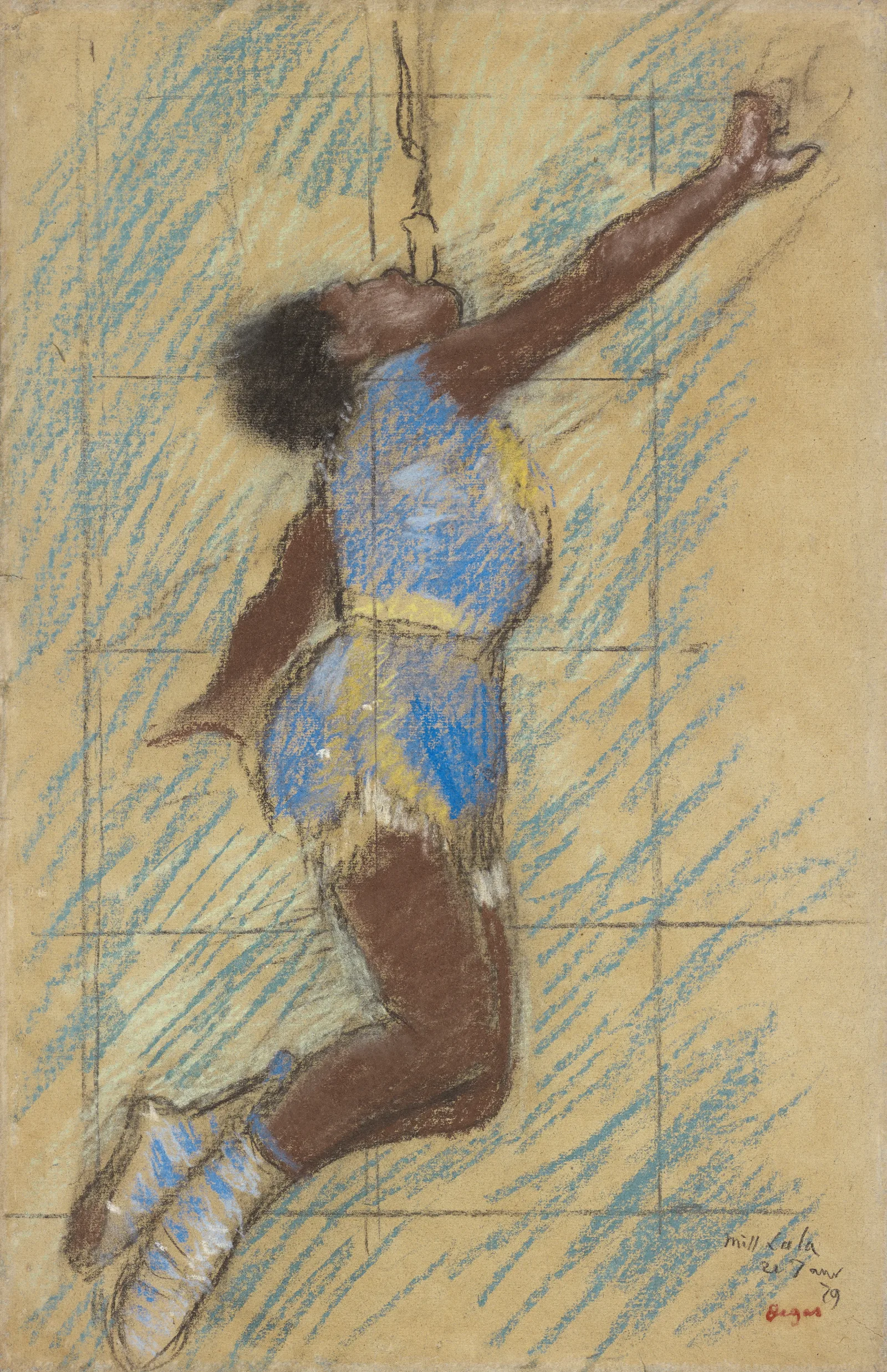 Miss Lala At The Fernando Circus 2 Wall Art by Edgar Degas - Canvas Print