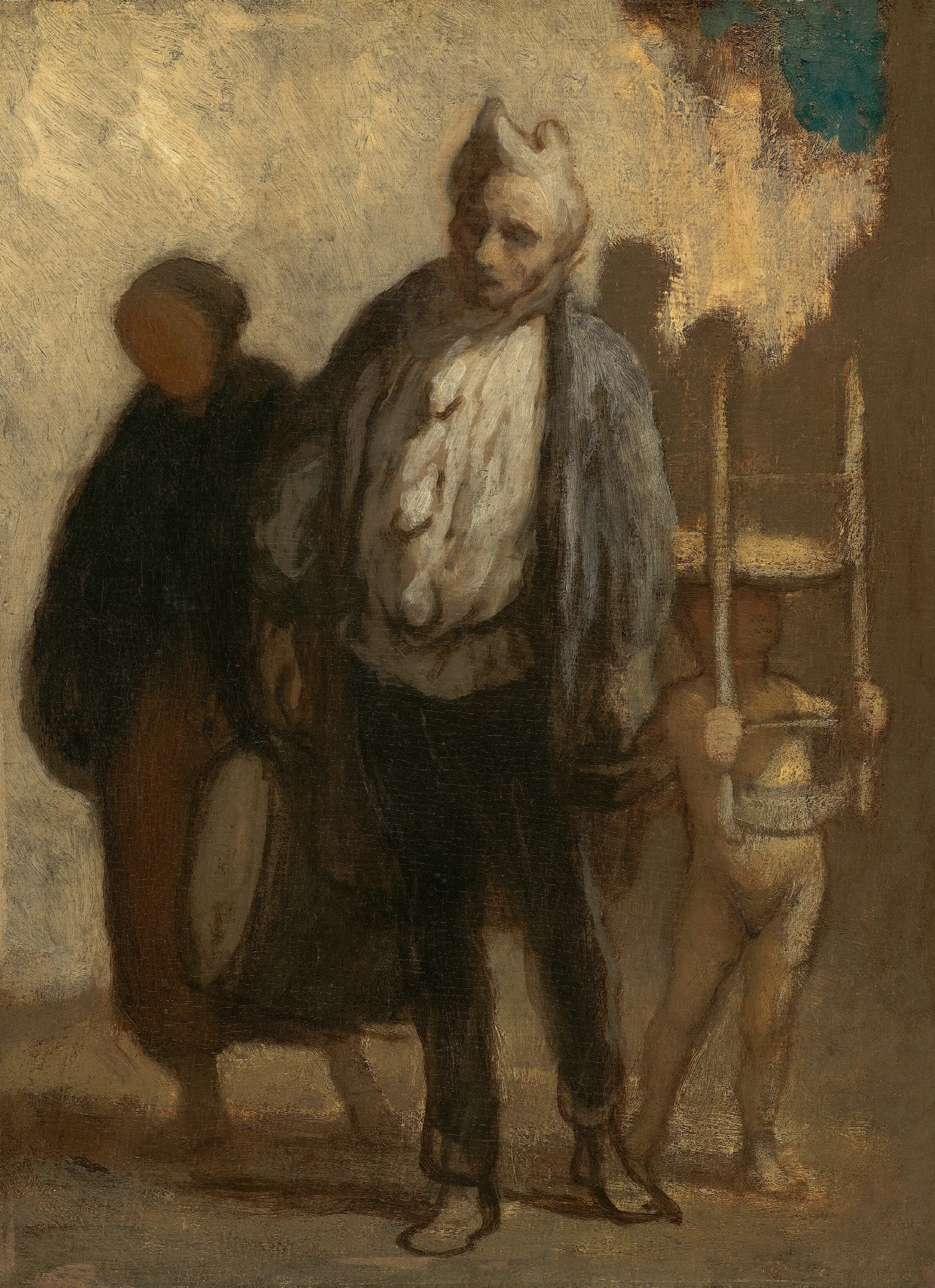 Wandering Saltimbanques Wall Art by Honoré Daumier - Canvas Print