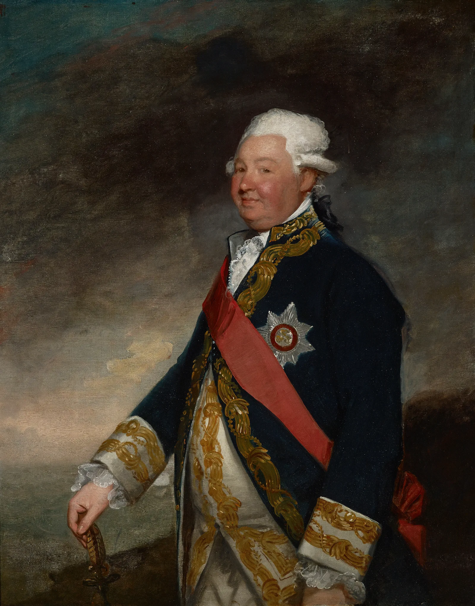 Vice Admiral Edward Hughes 2 Wall Art by Gilbert Stuart - Canvas Print