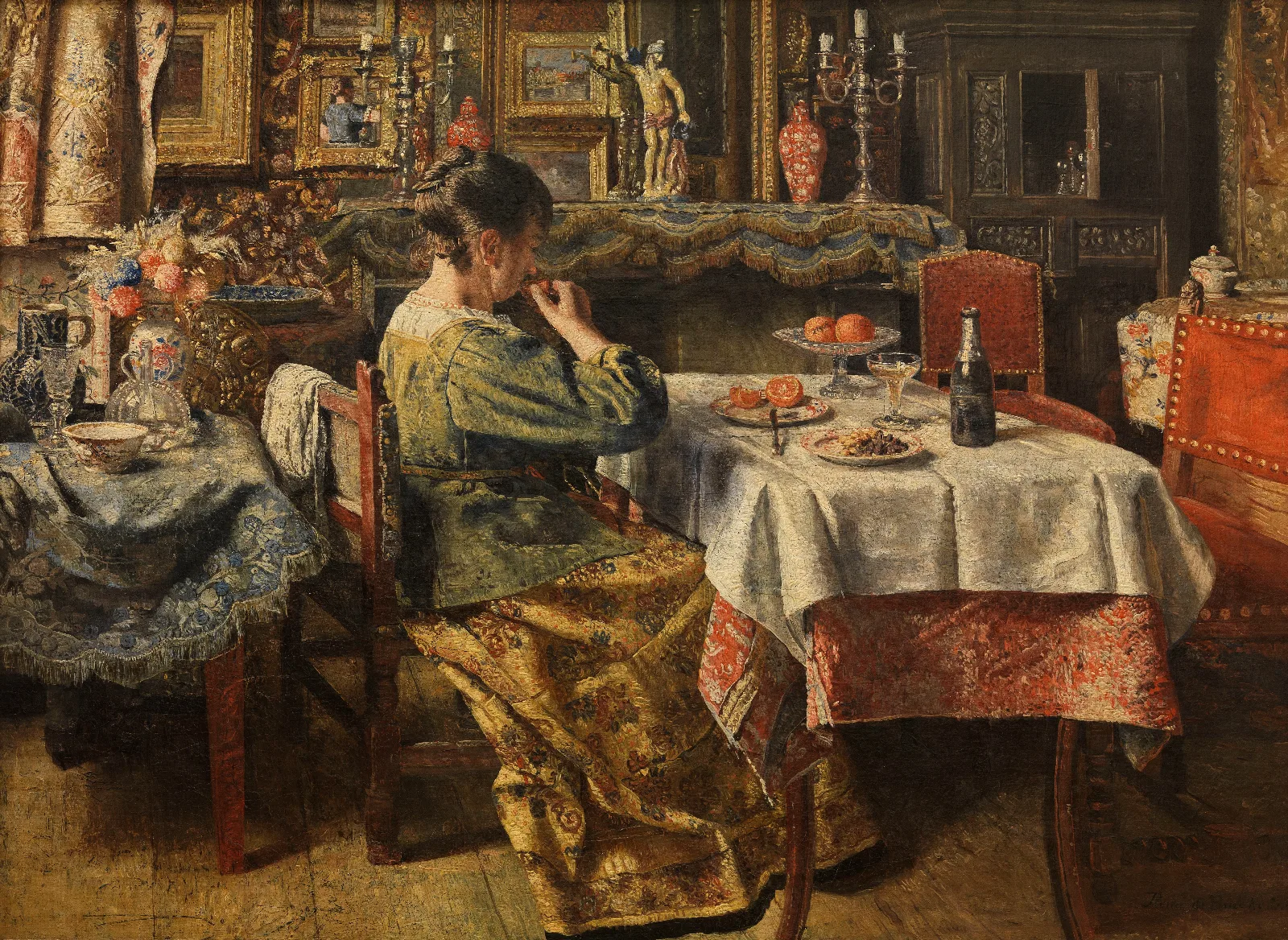 The Meal 4 Wall Art by Henri de Braekeleer - Canvas Print