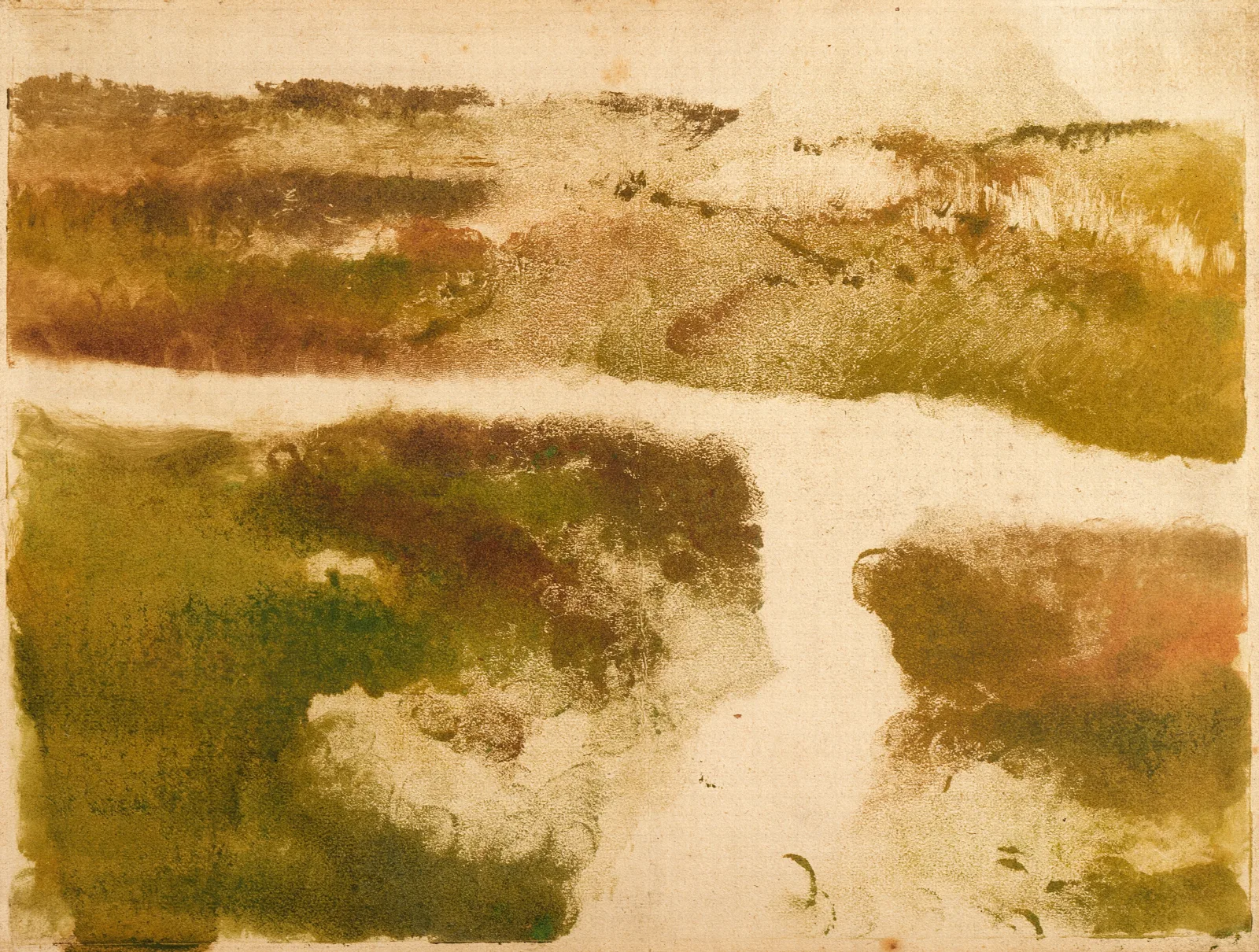 Mountain Landscape 16 Wall Art by Edgar Degas - Canvas Print