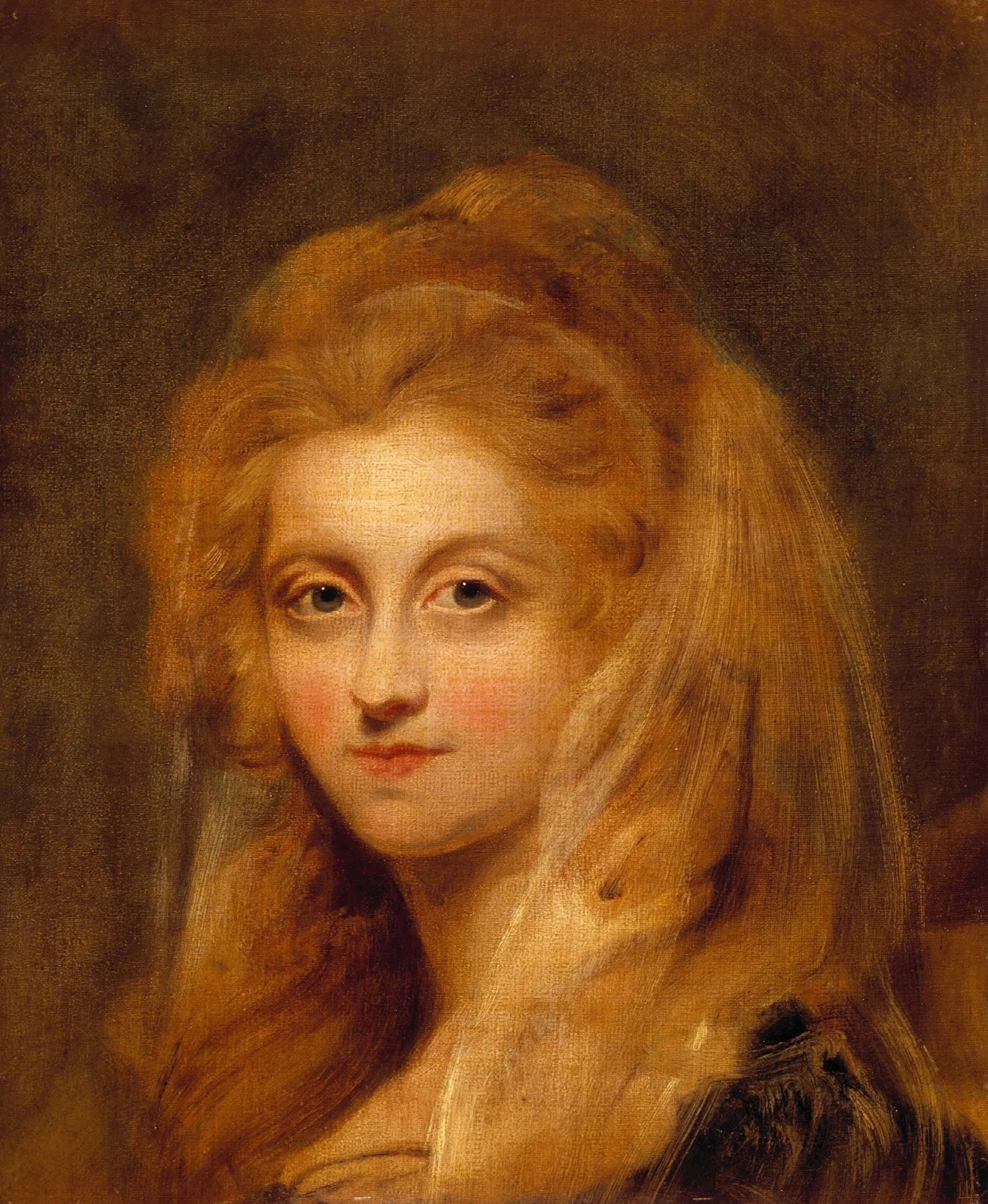 Portrait Of A Lady 206 Wall Art by George Romney - Canvas Print