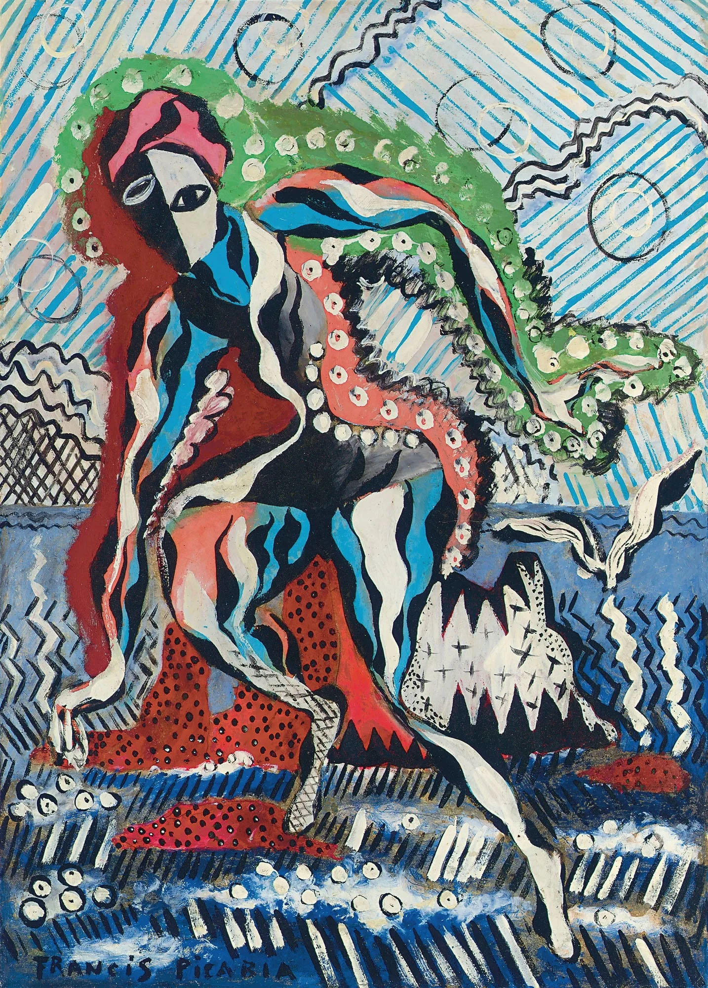 Baigneuse 5 Wall Art by Francis Picabia - Canvas Print