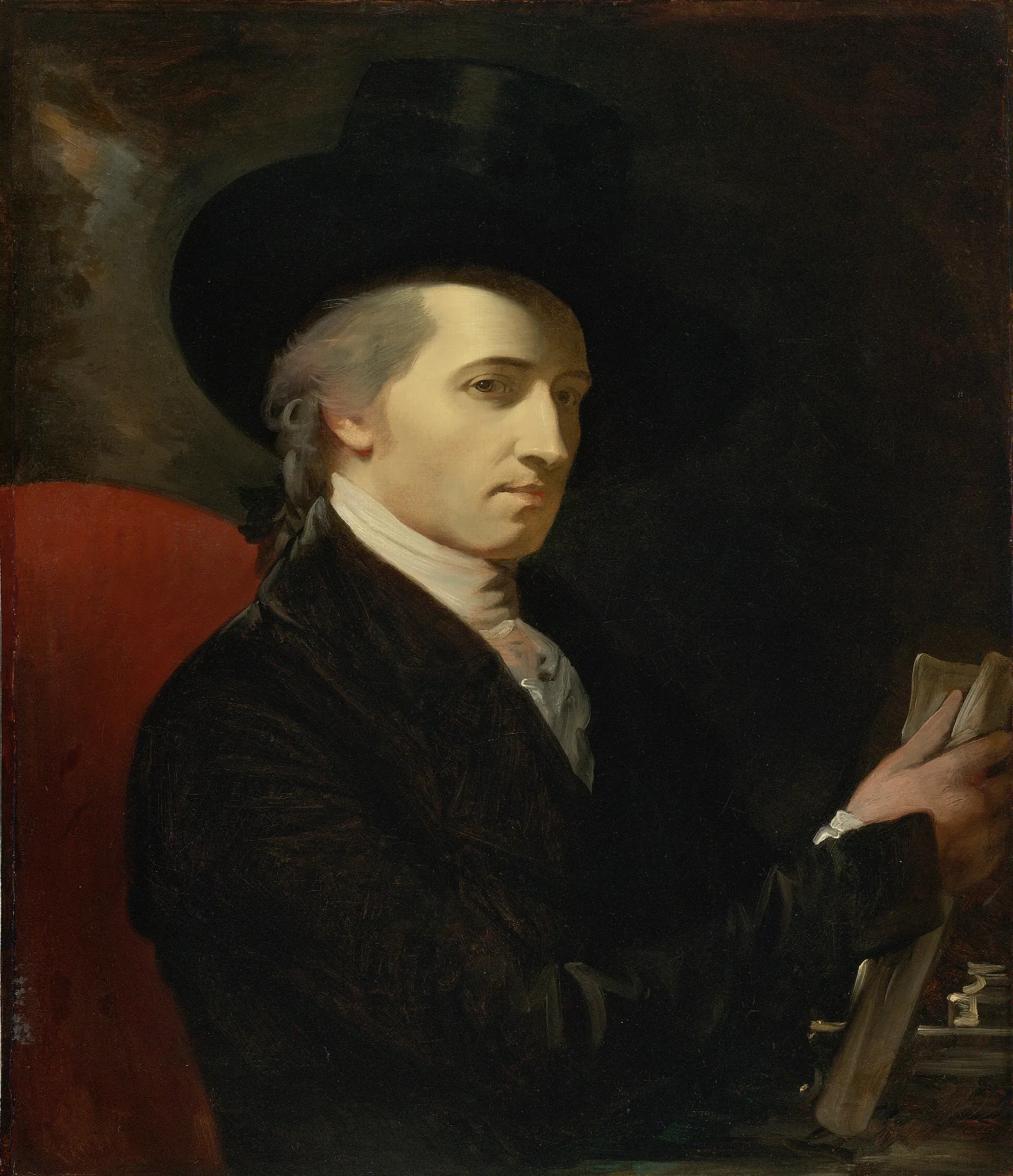 Self Portrait Of The Artist Wall Art by Benjamin West - Canvas Print