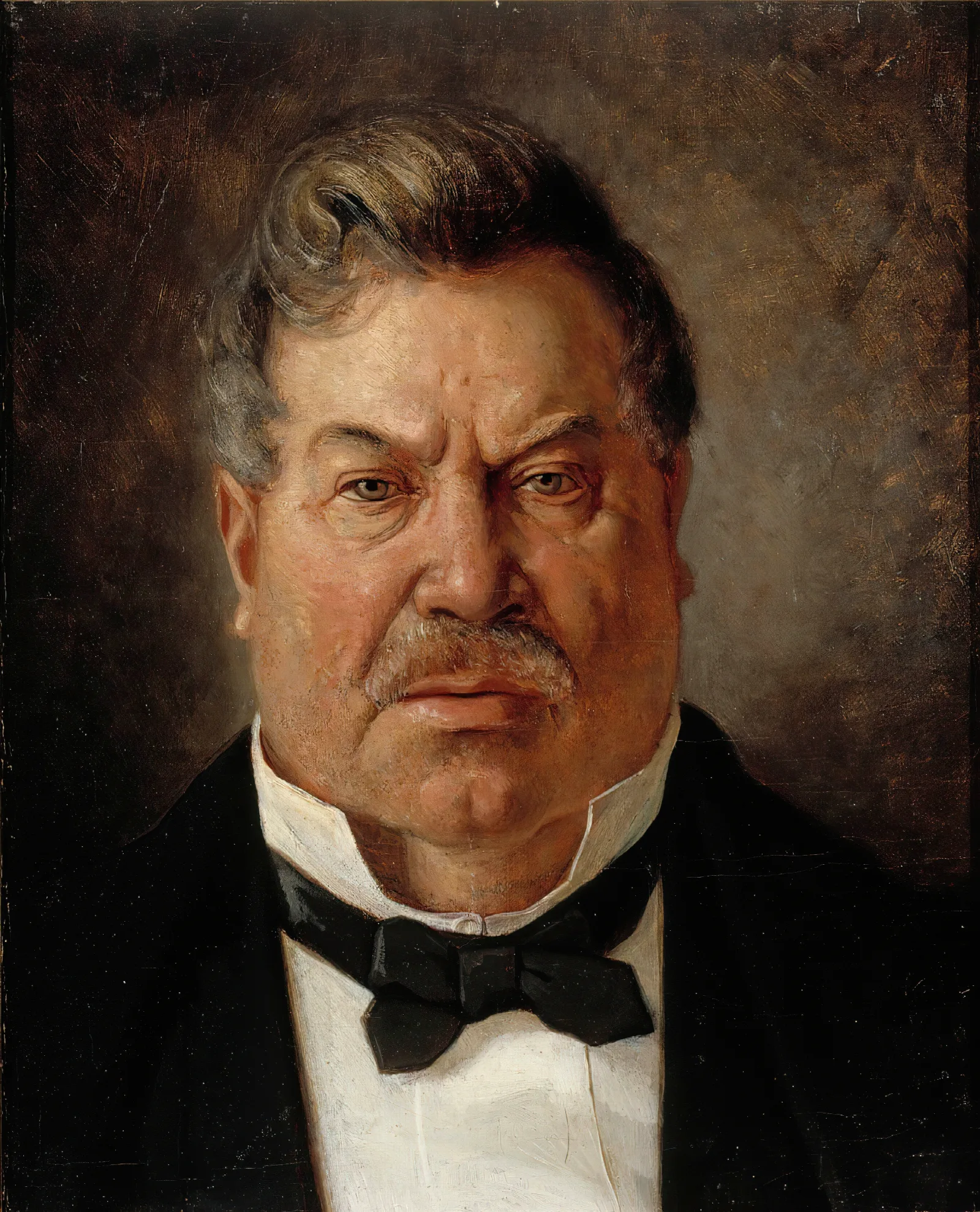 Portrait Of August Streng Wall Art by Albert Edelfelt - Canvas Print