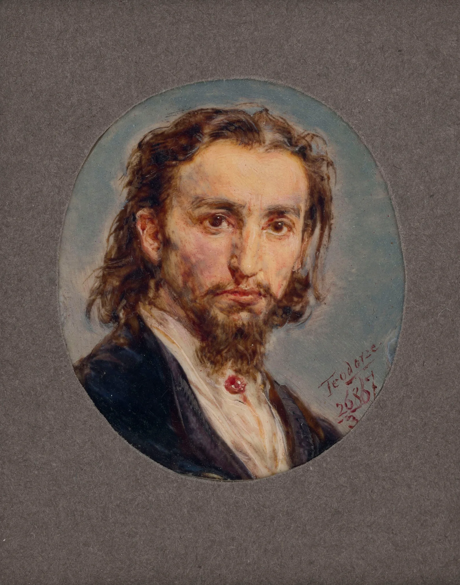 Self Portrait 818 Wall Art by Jan Matejko - Canvas Print