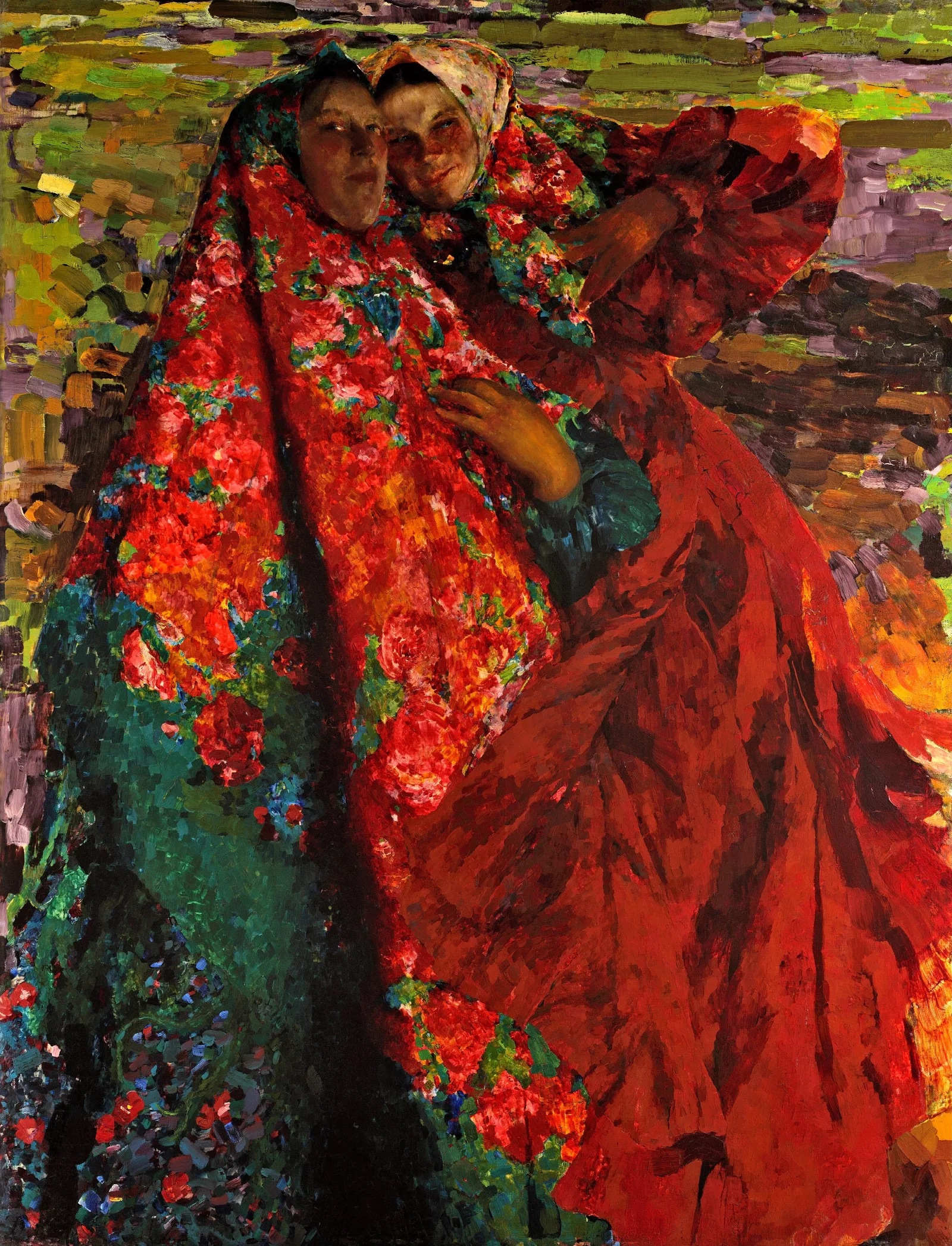 Peasant Women Wall Art by Filipp Malyavin - Canvas Print