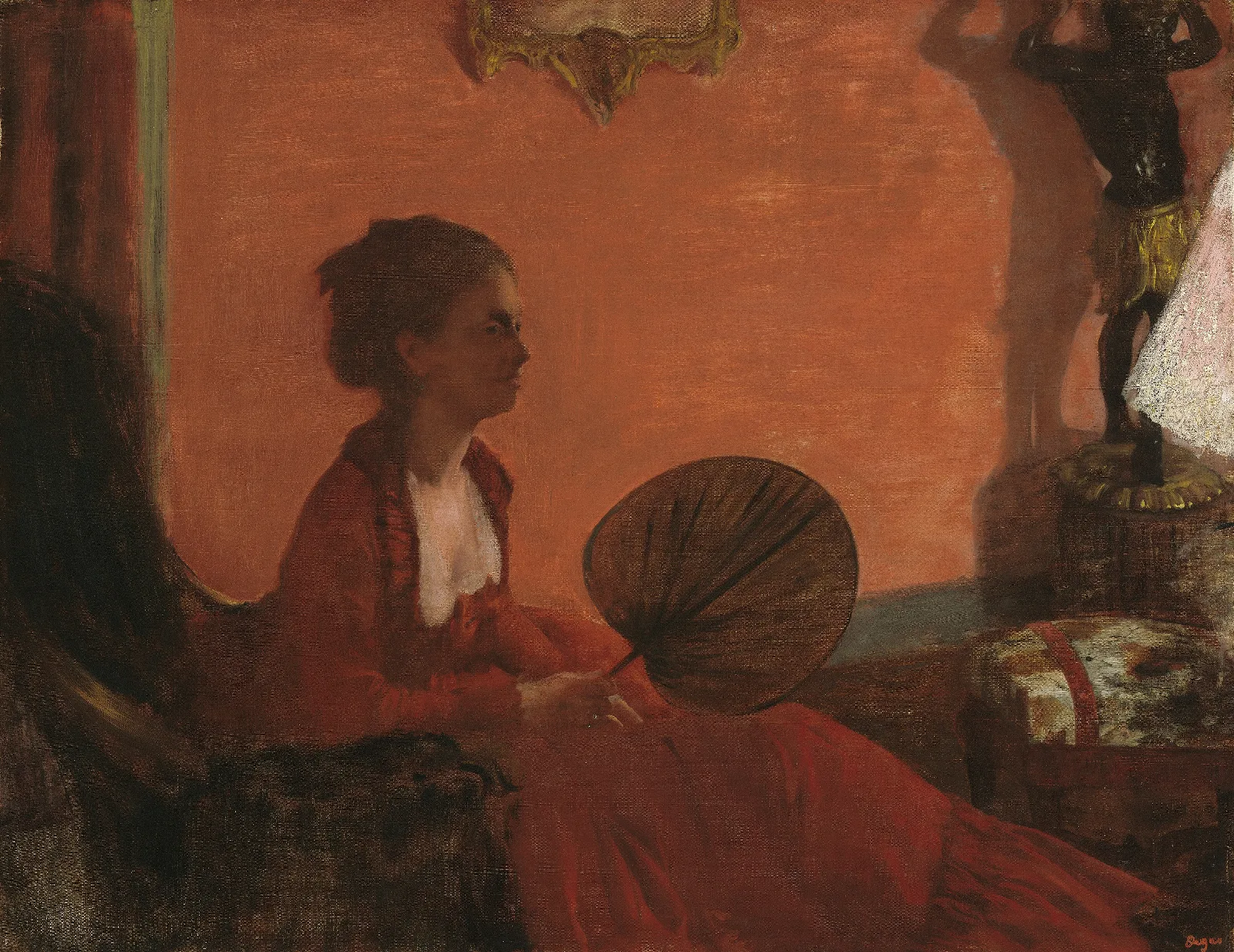 Madame Camus Wall Art by Edgar Degas - Canvas Print