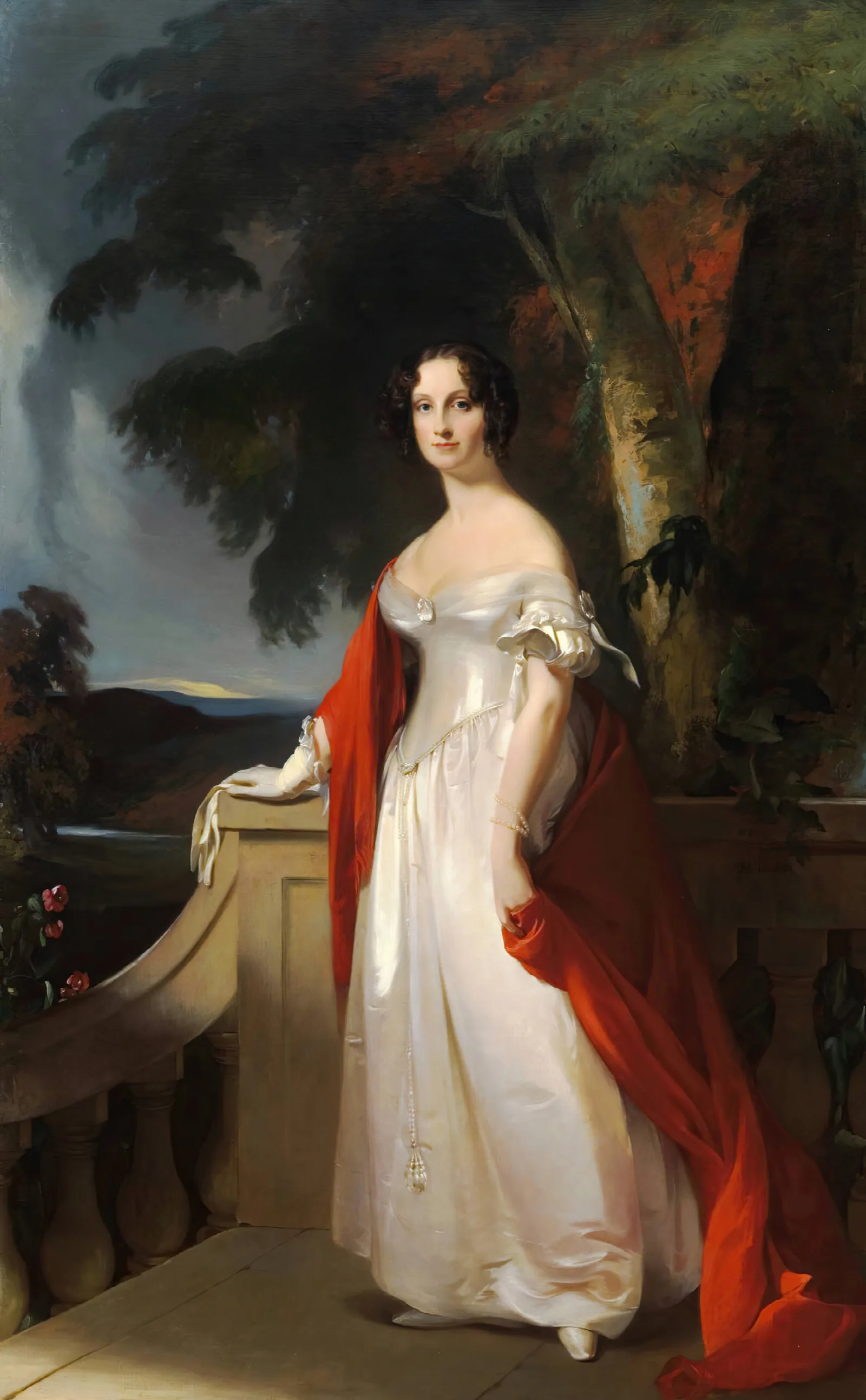 Mrs Reverdy Johnson Wall Art by Thomas Sully - Canvas Print