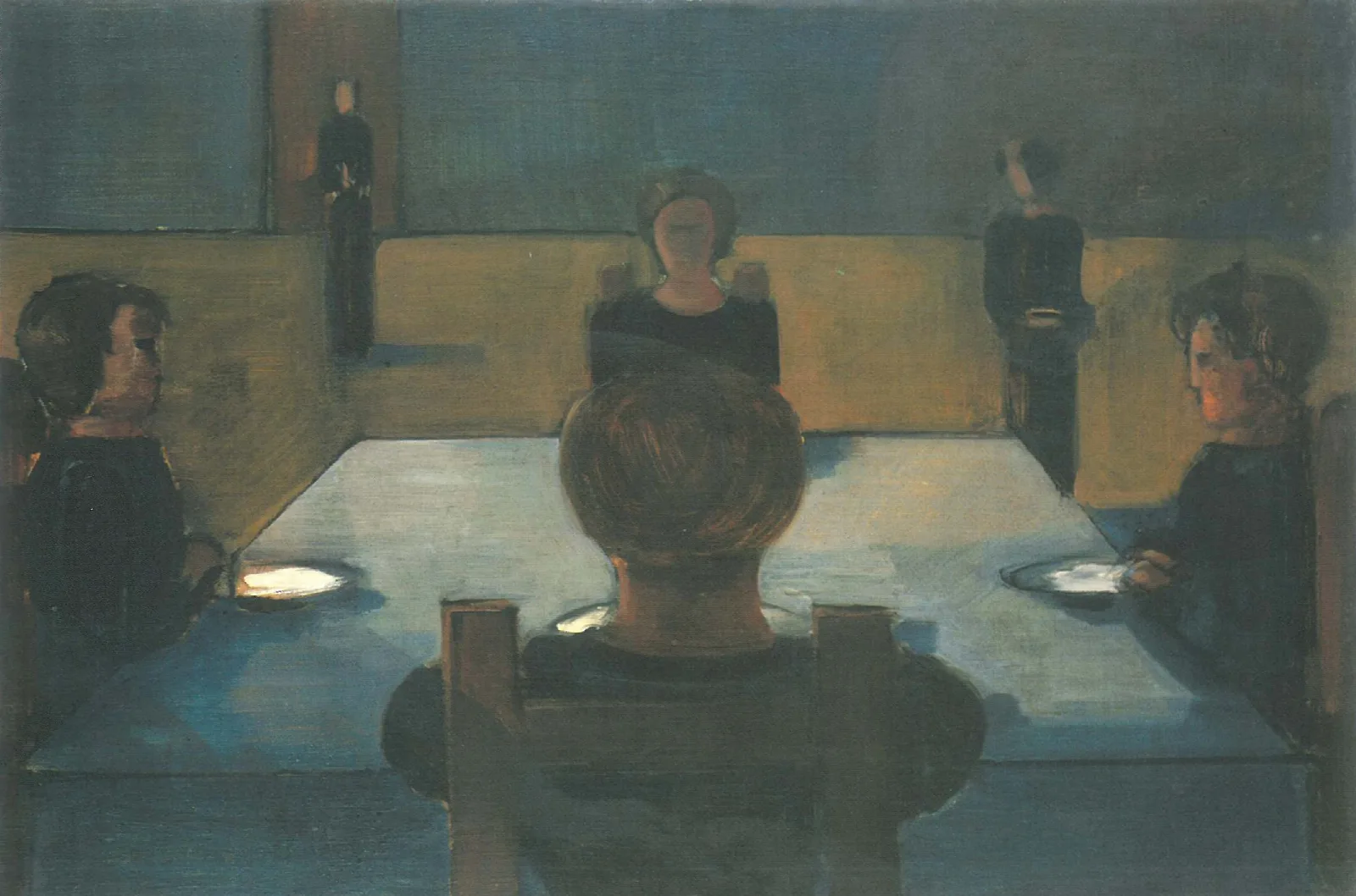 Dinner Party 4 Wall Art by Oskar Schlemmer - Canvas Print