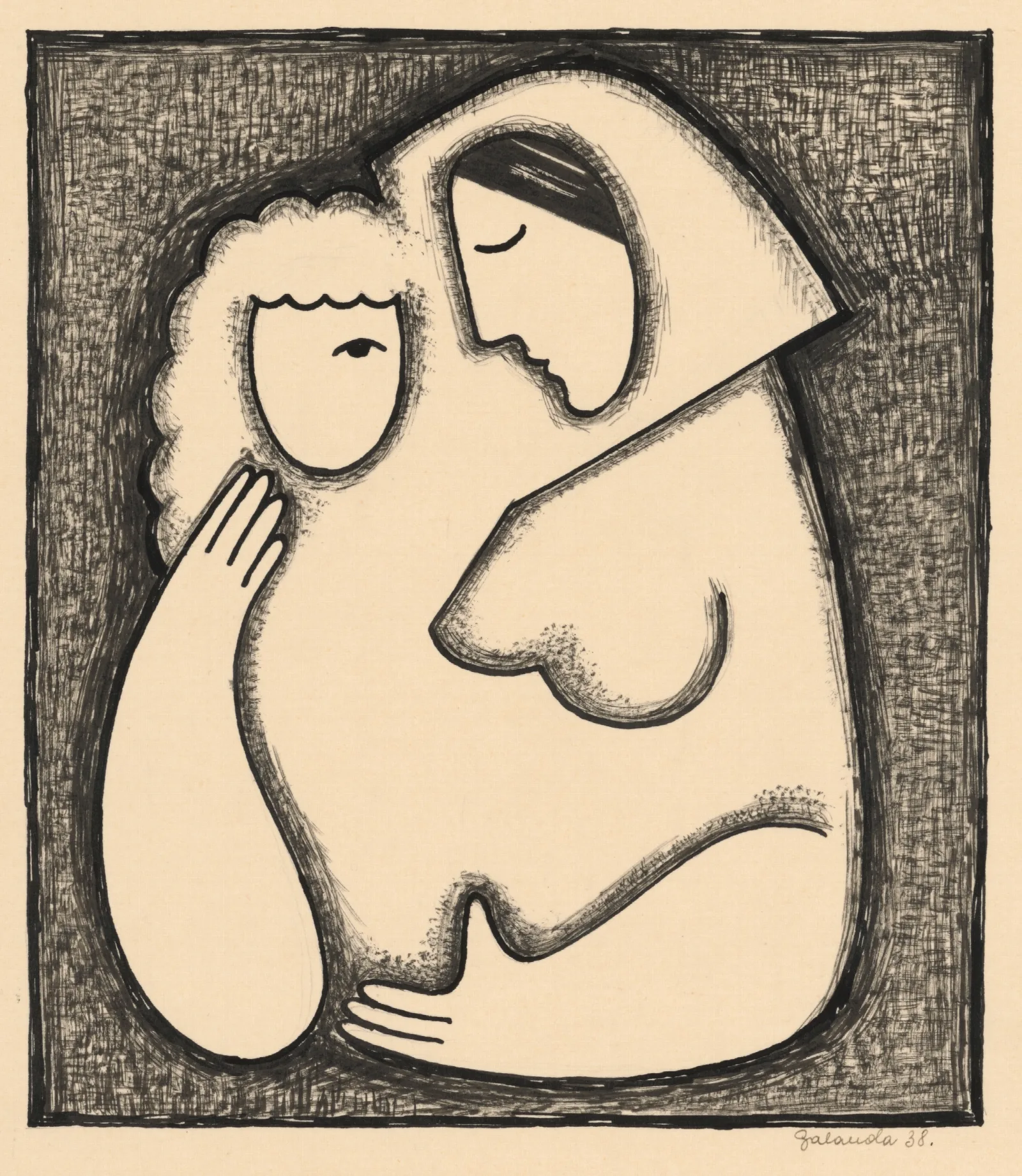 Girls Head Wall Art by Mikuláš Galanda - Canvas Print