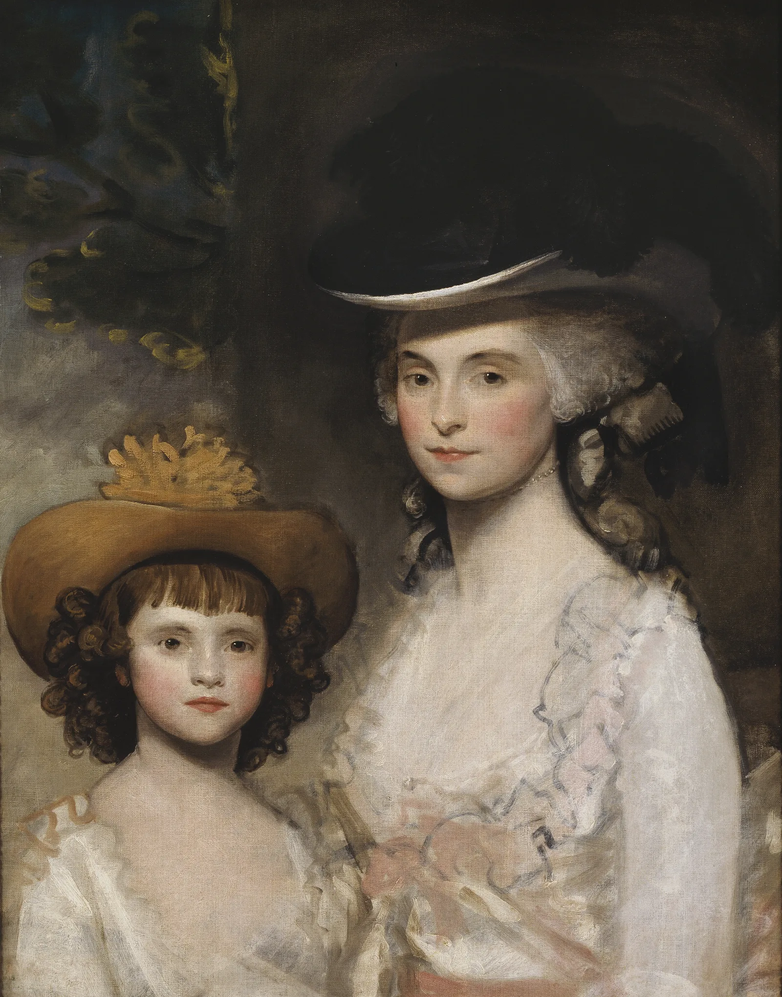 Mrs Blades And Her Daughter Wall Art by Gilbert Stuart - Canvas Print