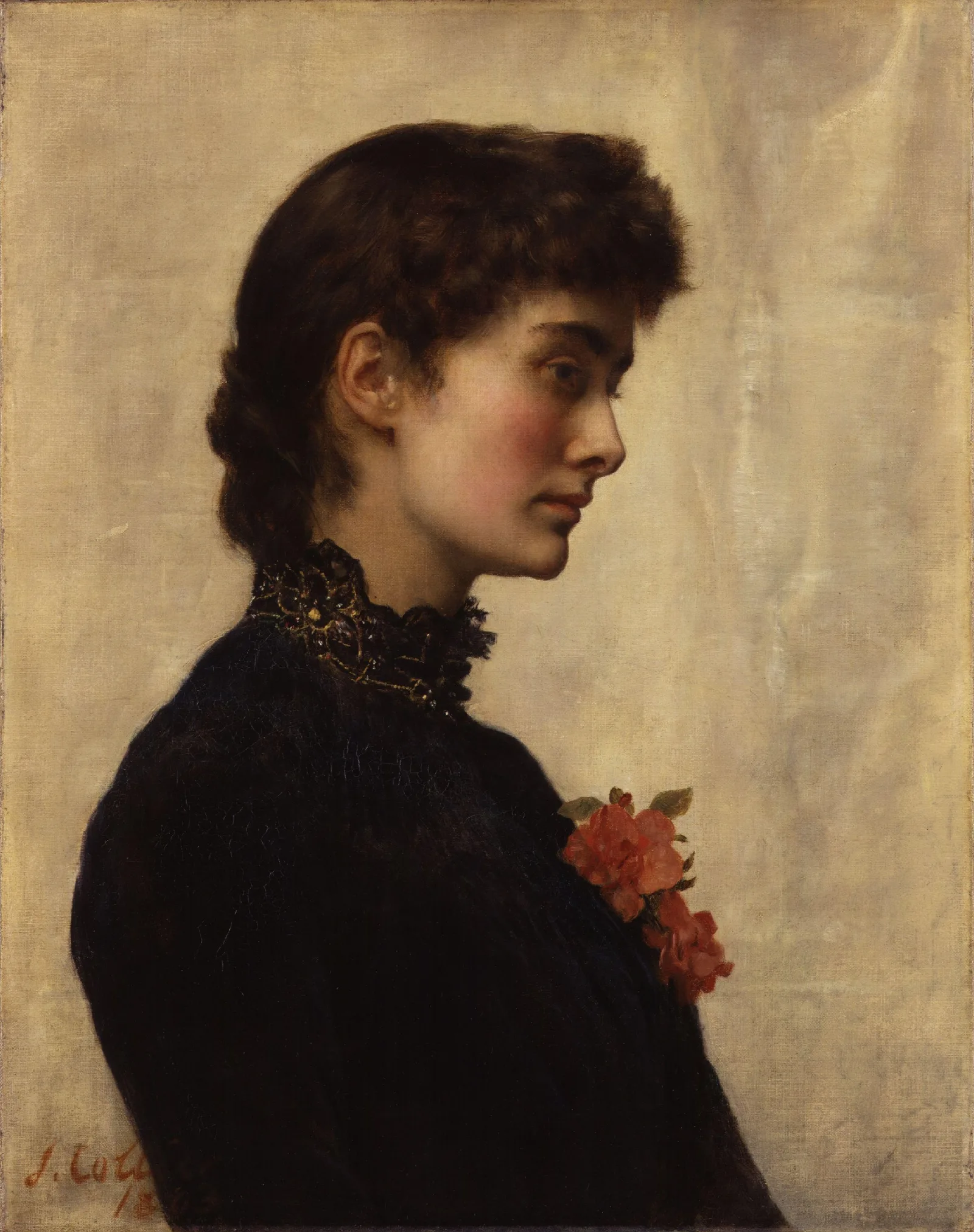 Marian Collier Nee Huxley Wall Art by John Collier - Canvas Print