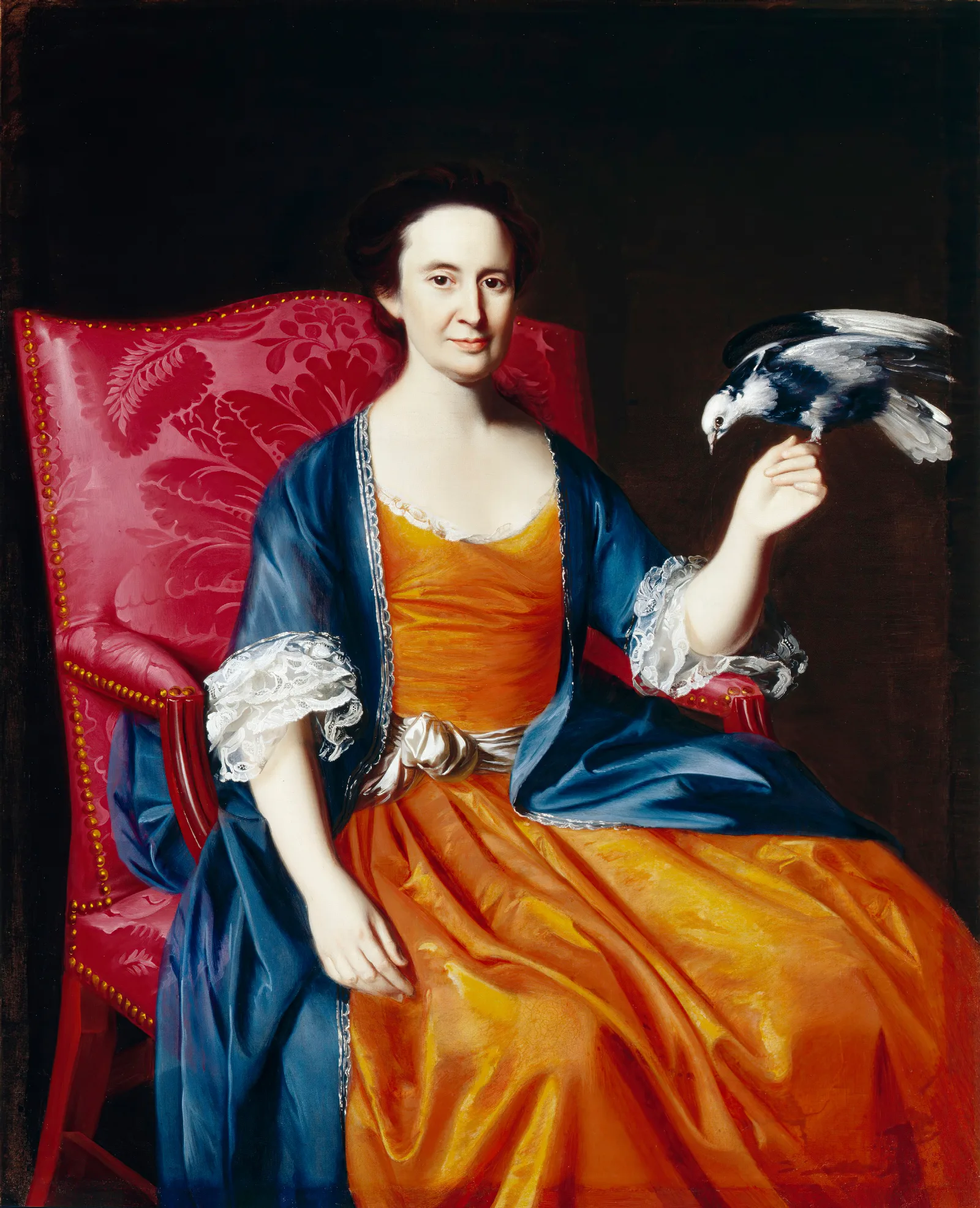 Mrs Benjamin Hallowell Wall Art by John Singleton Copley - Canvas Print