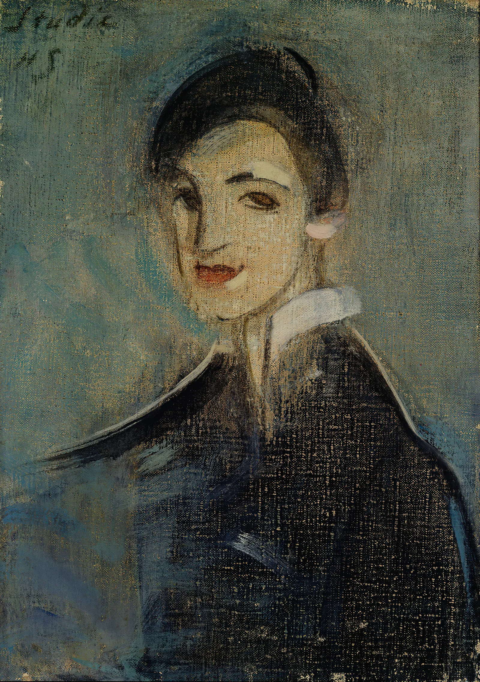 Singer In Black Wall Art by Helene Schjerfbeck - Canvas Print