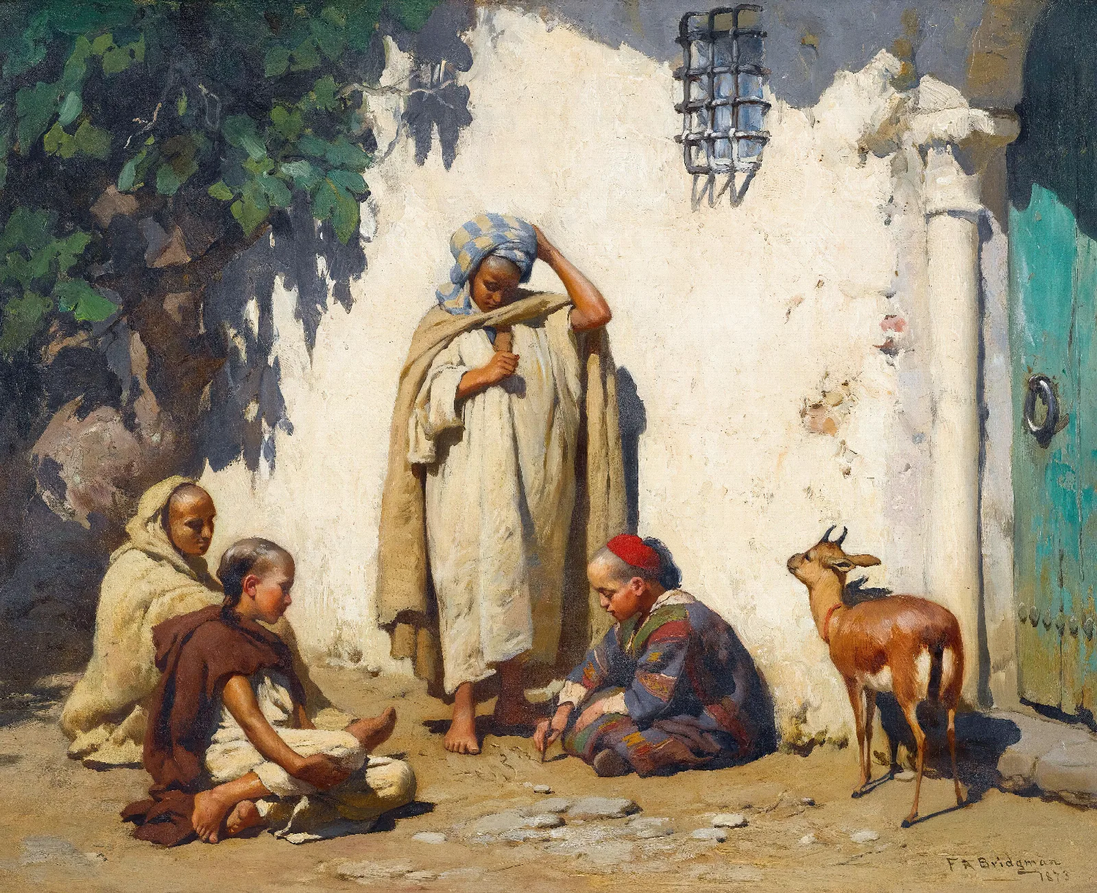The Young Scribe Wall Art by Frederick Arthur Bridgman - Canvas Print