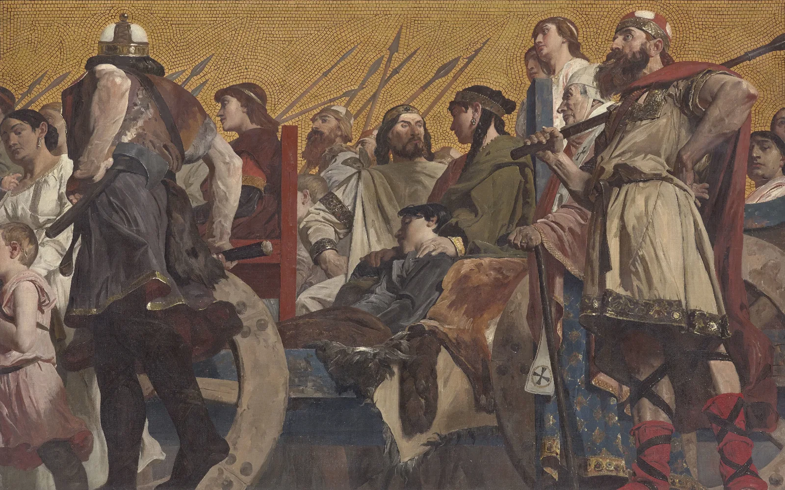 Procession 6 Wall Art by Jean-Paul Laurens - Canvas Print