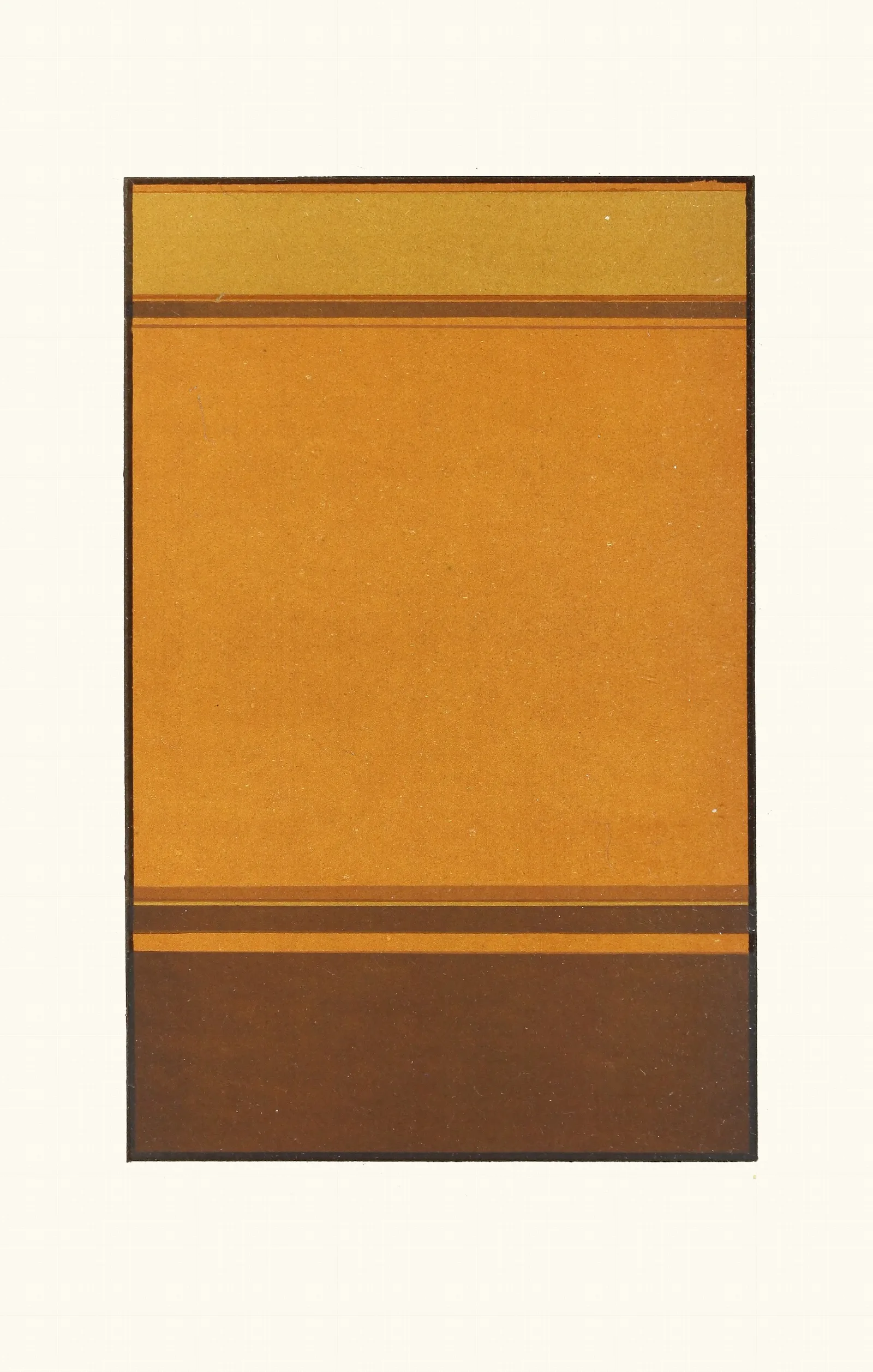 Harmony Of Analogy In Broken Orange And Yeliow Brown Wall Art by James Ward - Canvas Print