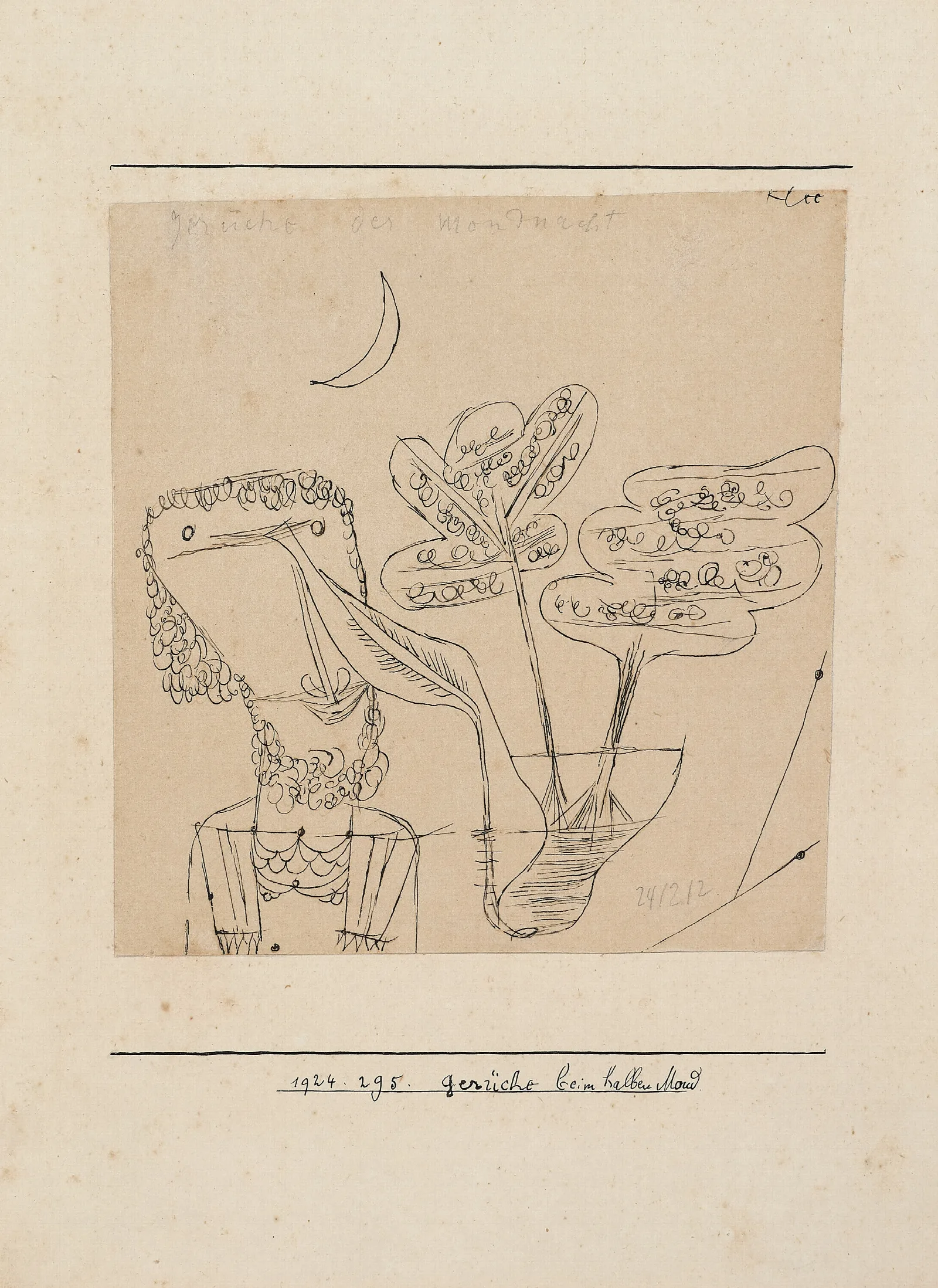 Geruche Beim Halben Mond Wall Art by Paul Klee - Canvas Print