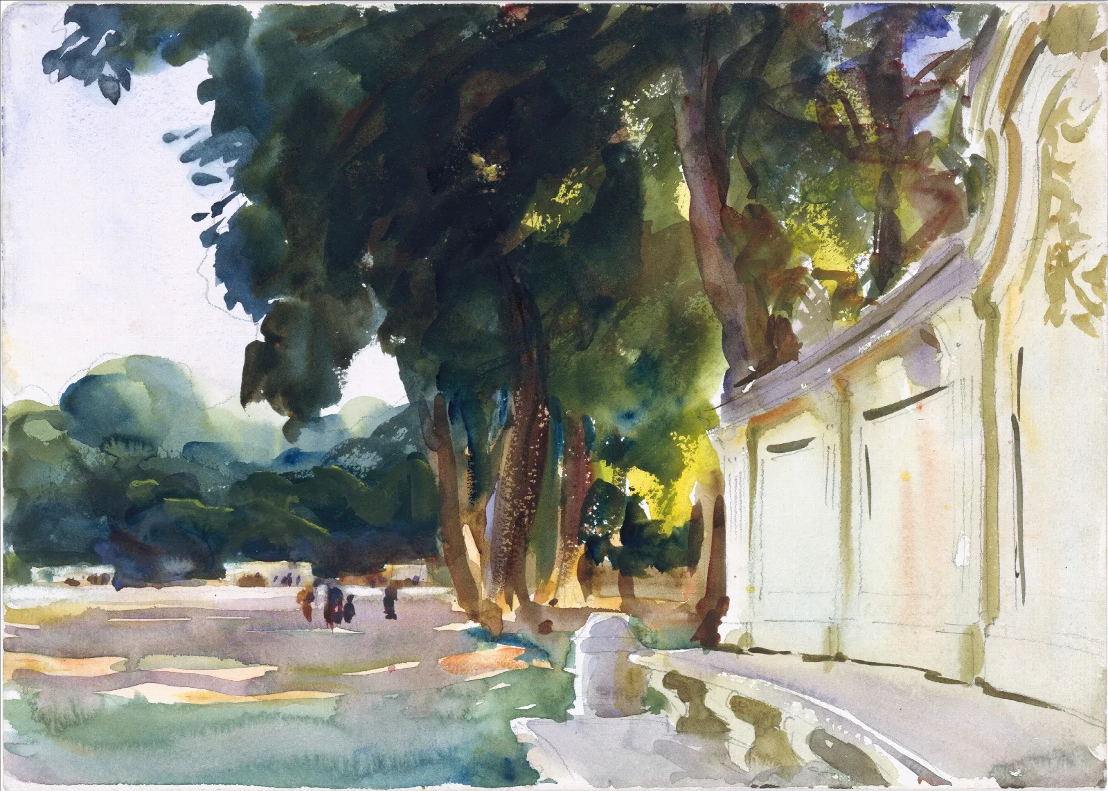 Spanish Midday Aranjuez Wall Art by John Singer Sargent - Canvas Print