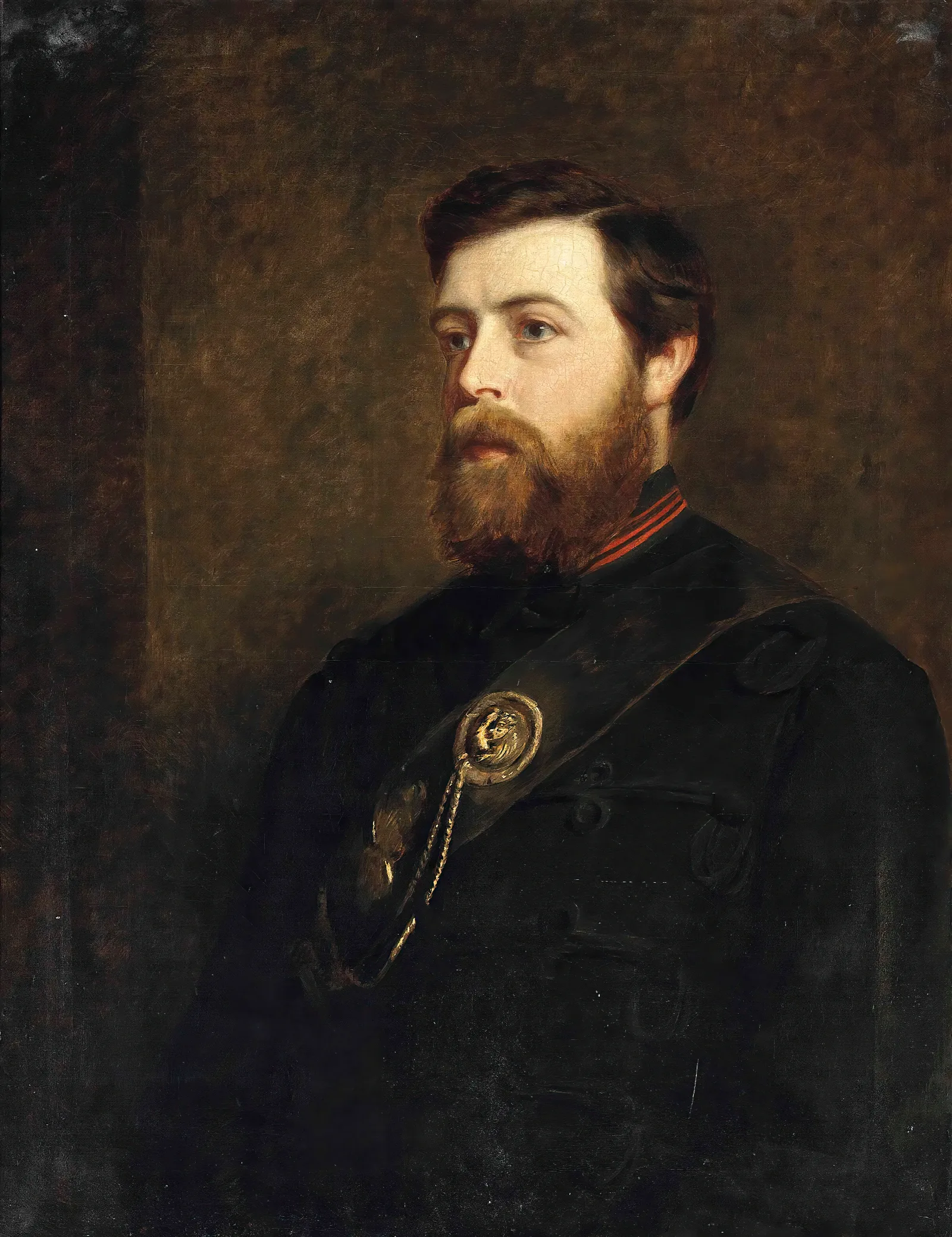 Portrait Of James Panton Esq In The Uniform Of The Kings Royal Rifle Corps 60th Foot Wall Art by William Powell Frith - Canvas Print
