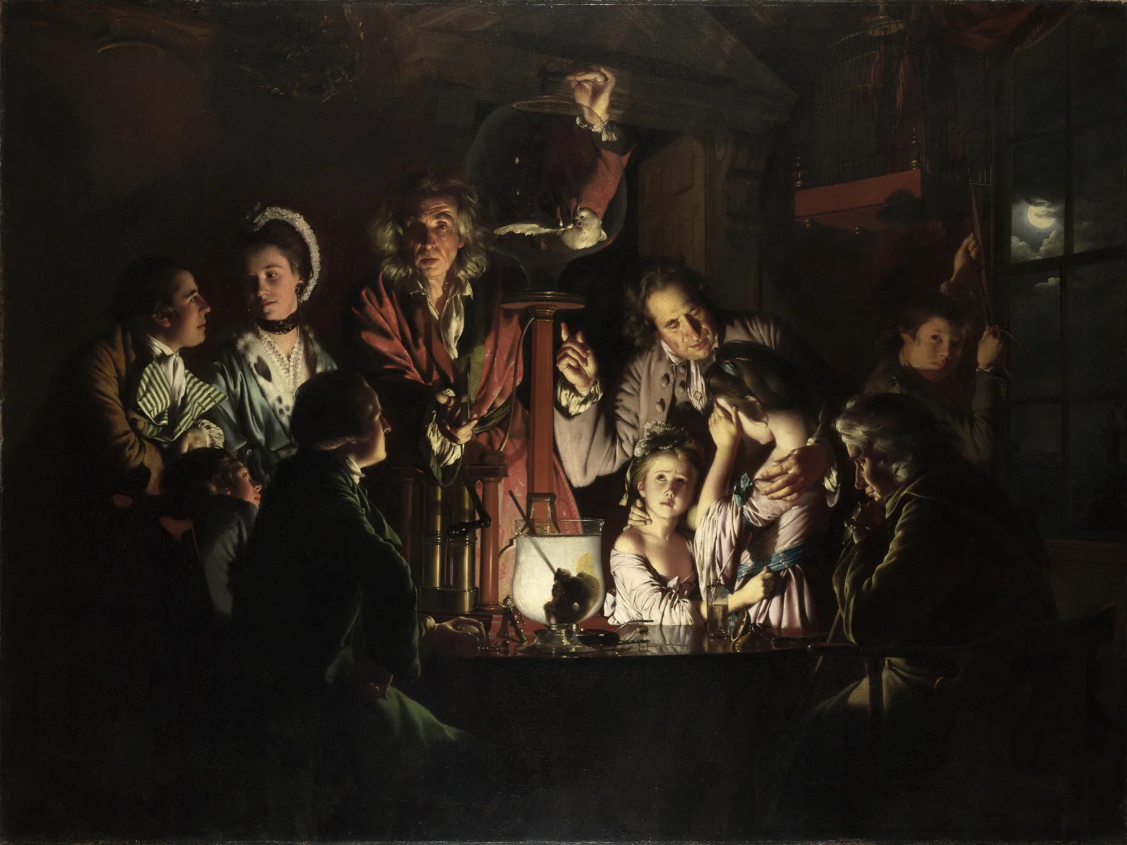 An Experiment On A Bird In An Air Pump Wall Art by Joseph Wright of Derby - Canvas Print