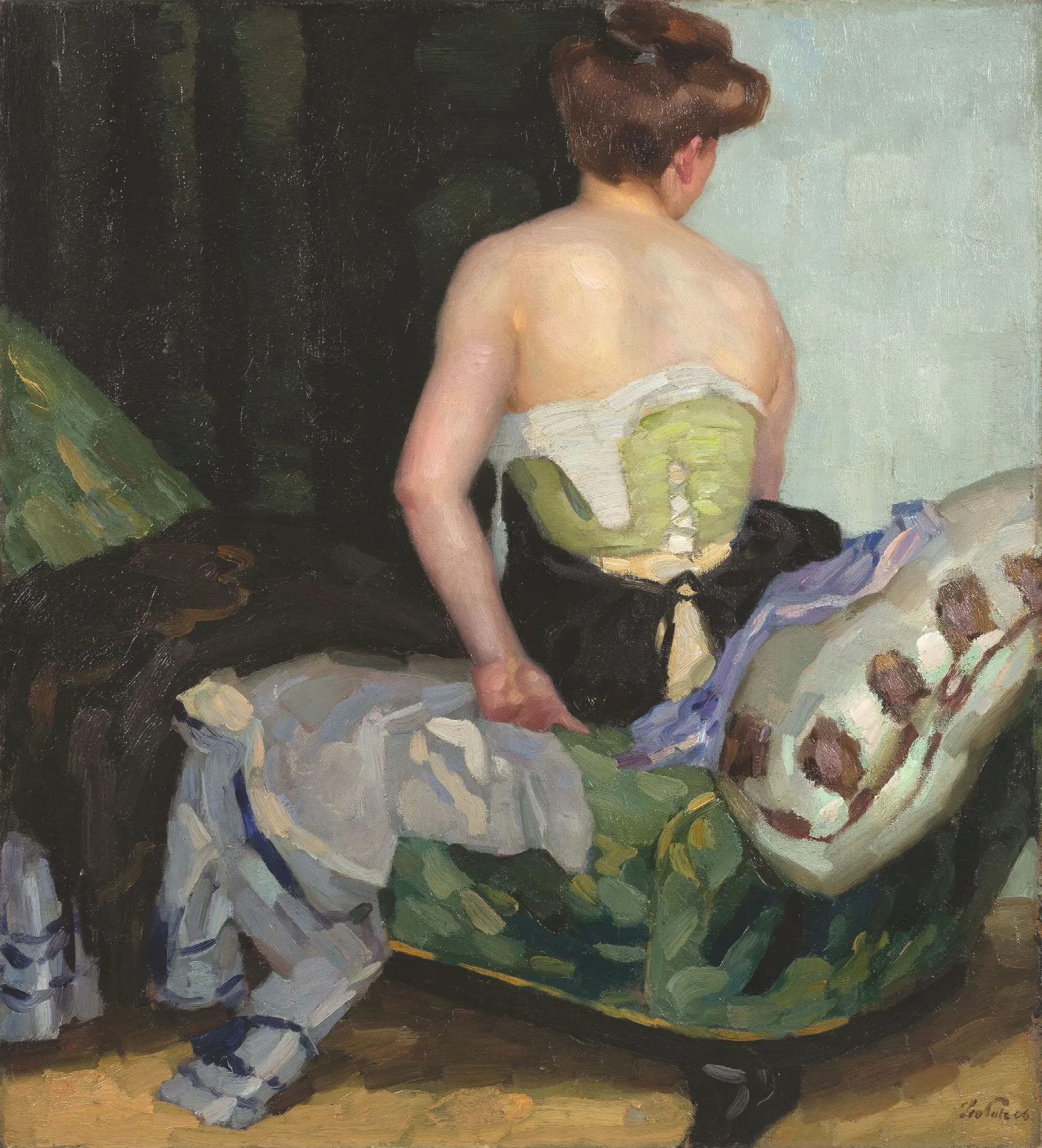 Ruckenakt 6 Wall Art by Leo Putz - Canvas Print
