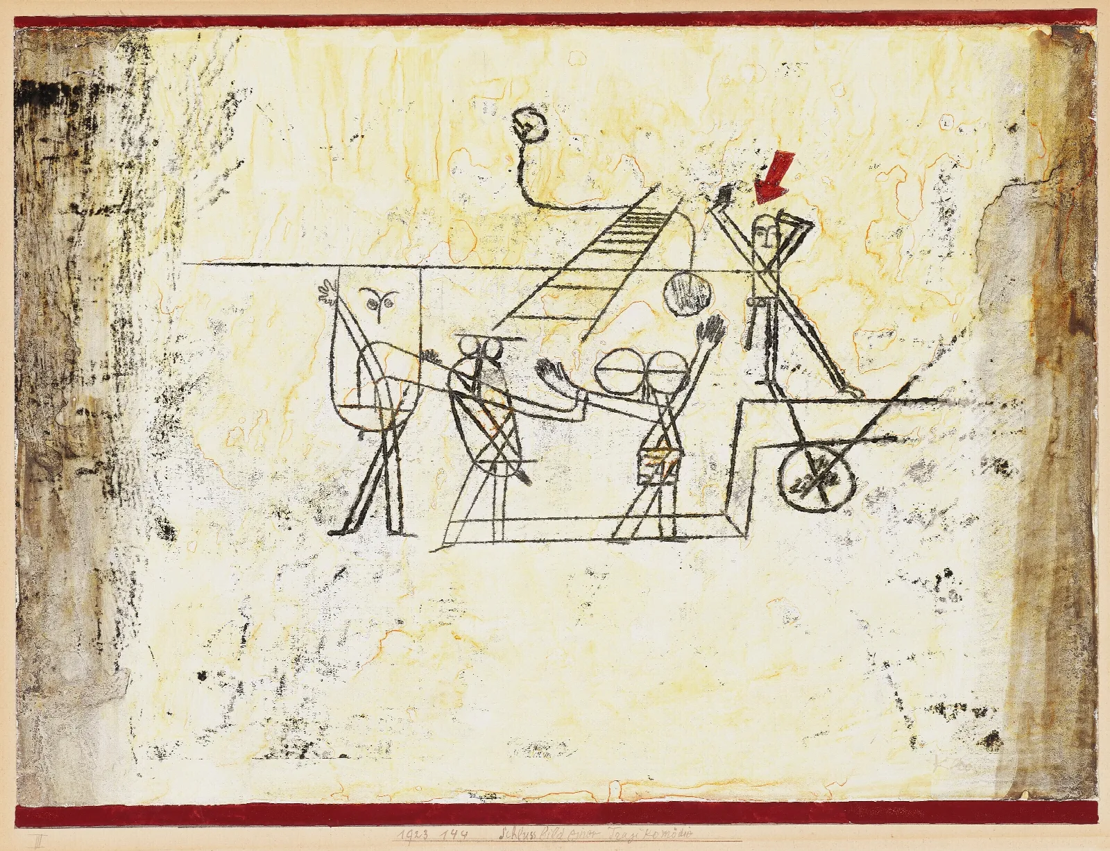 Schlussbild Einer Tragikomodie Wall Art by Paul Klee - Canvas Print