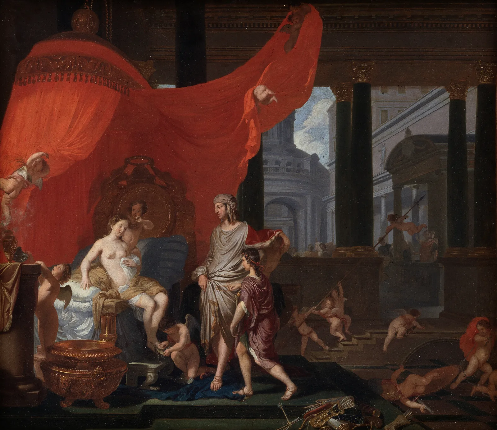 The Wedding Of Alexander And Roxana 2 Wall Art by Gerard de Lairesse - Canvas Print